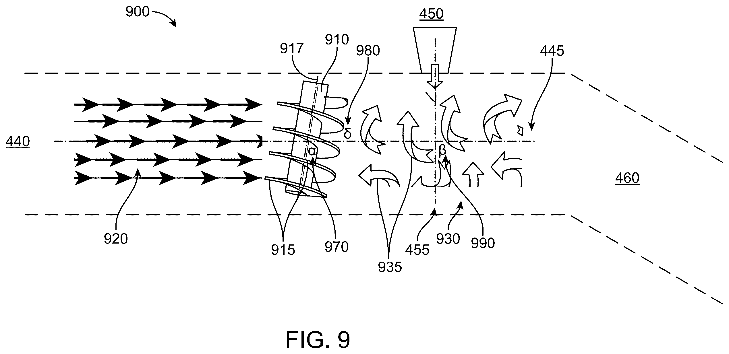 Patent US12480462 Figure 9 – Turbulence inducer for internal combustion engines