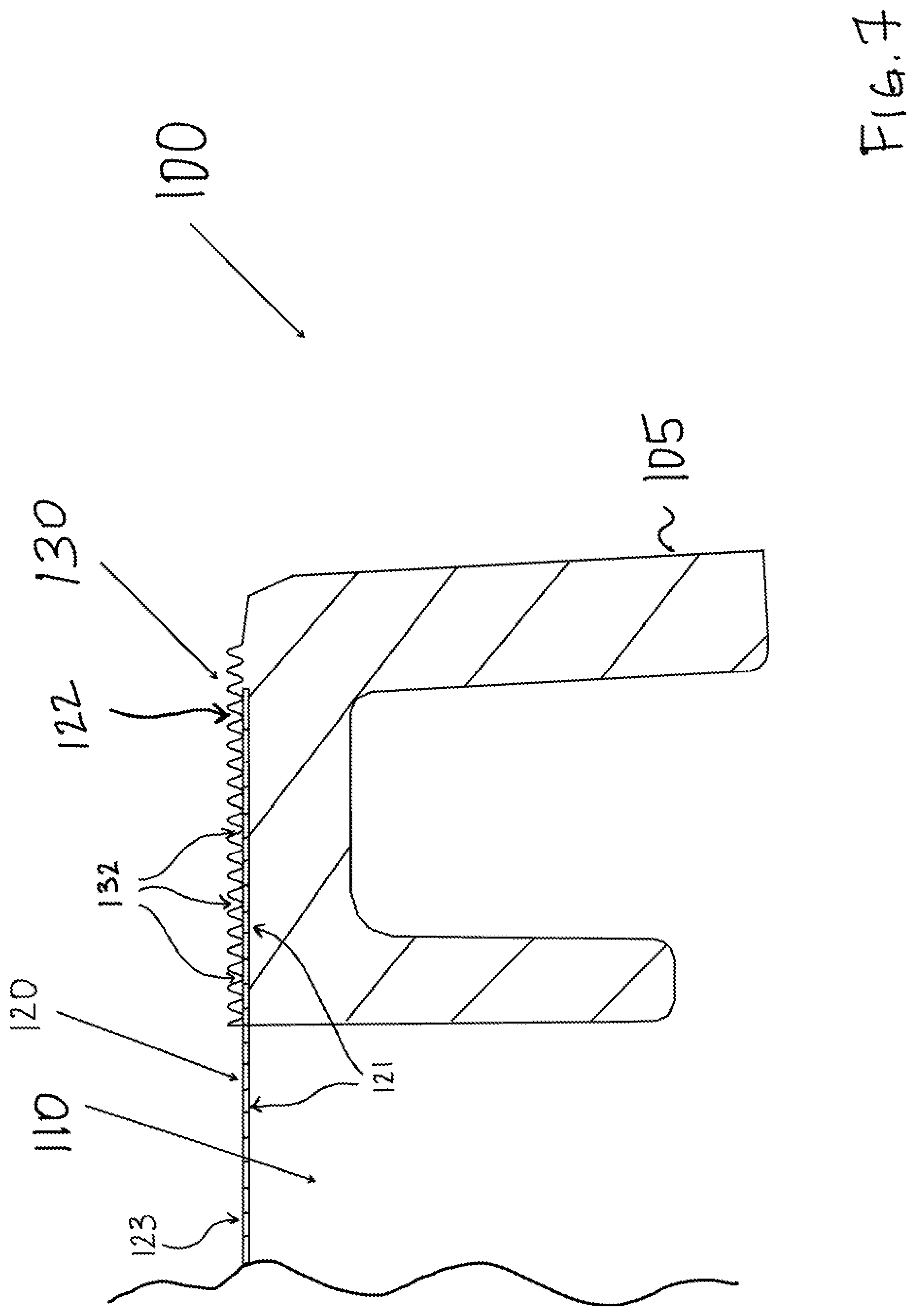 Patent US12480464 Figure 7 – Vehicle component and method for molding a plastic item