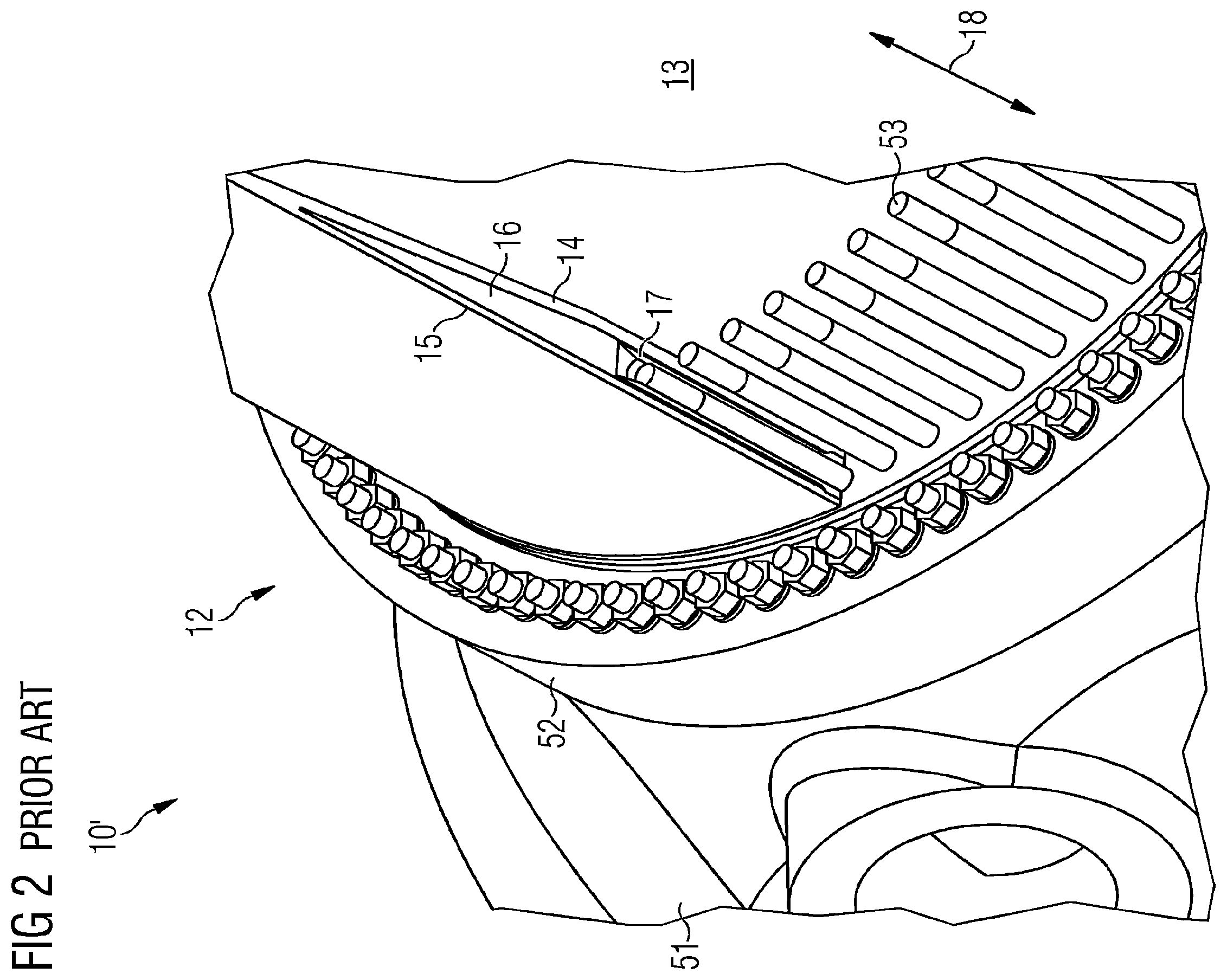 Patent US12480467 Figure 2 – Root section, wind turbine blade and methods for producing and modifying a root portion of a wind turbine blade