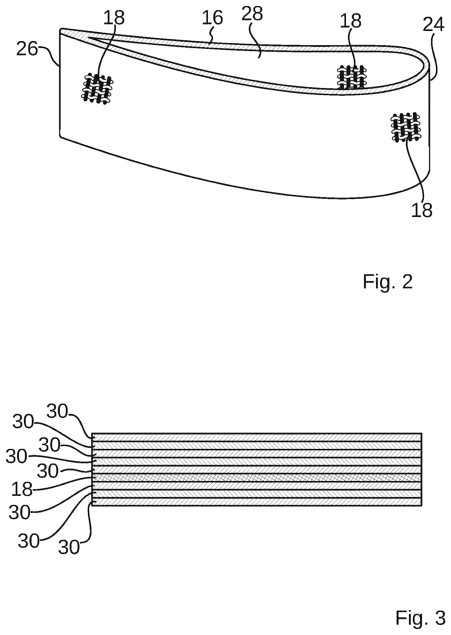 Patent US12480476 Figure 2 – State monitoring device, rotor blade, and wind turbine comprising same