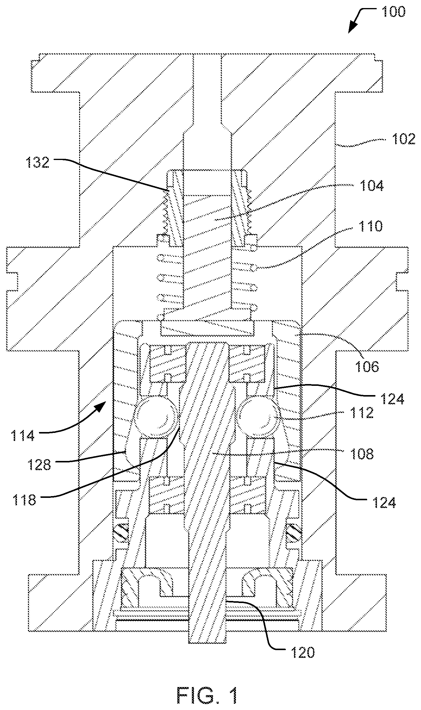 Patent US12480482 Figure 1 – Balanced pump-axial piston pump