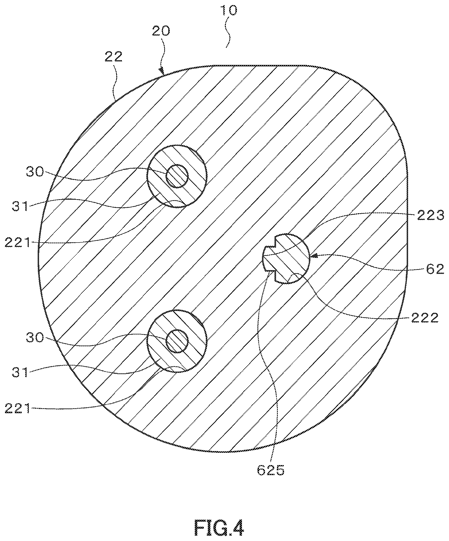 Patent US12480486 Figure 4 – Pressure switch with two pressing members and a hermetic electric compressor arrangement therewith