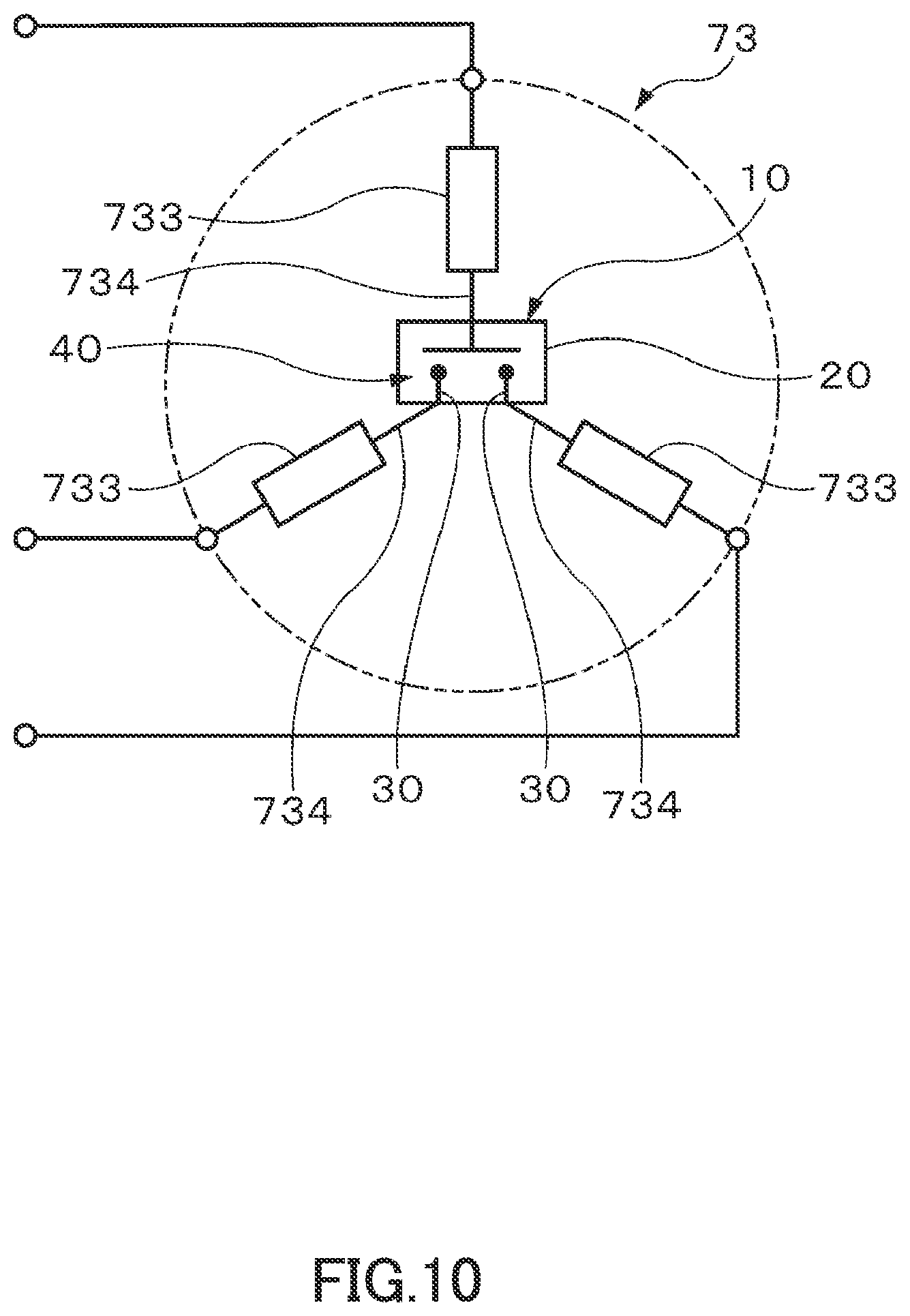 Patent US12480486 Figure 10 – Pressure switch with two pressing members and a hermetic electric compressor arrangement therewith
