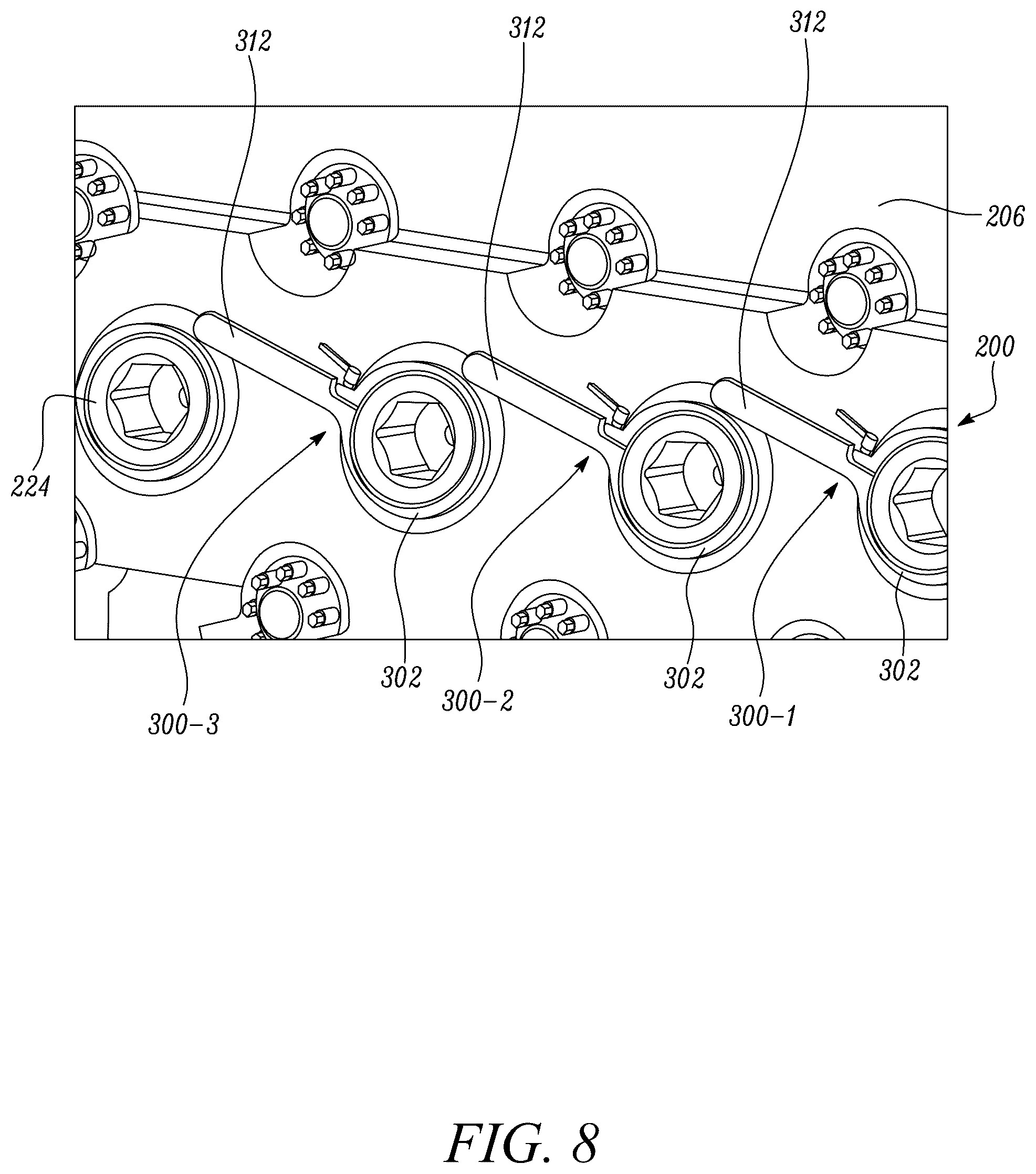 Patent US12480487 Figure 8 – Fluid end of pump