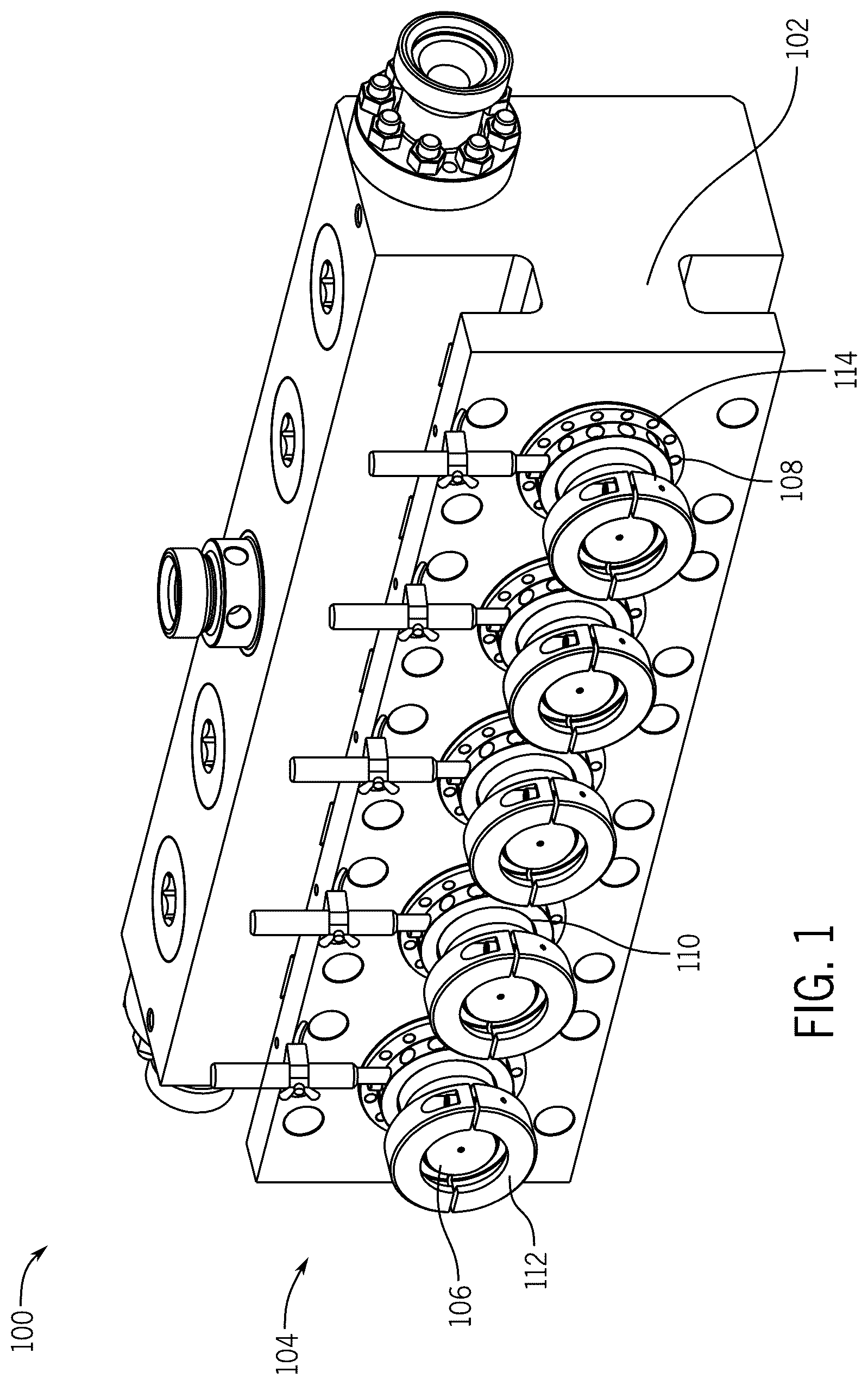 Patent US12480489 Figure 1 – Packing bore wear sleeve retainer system