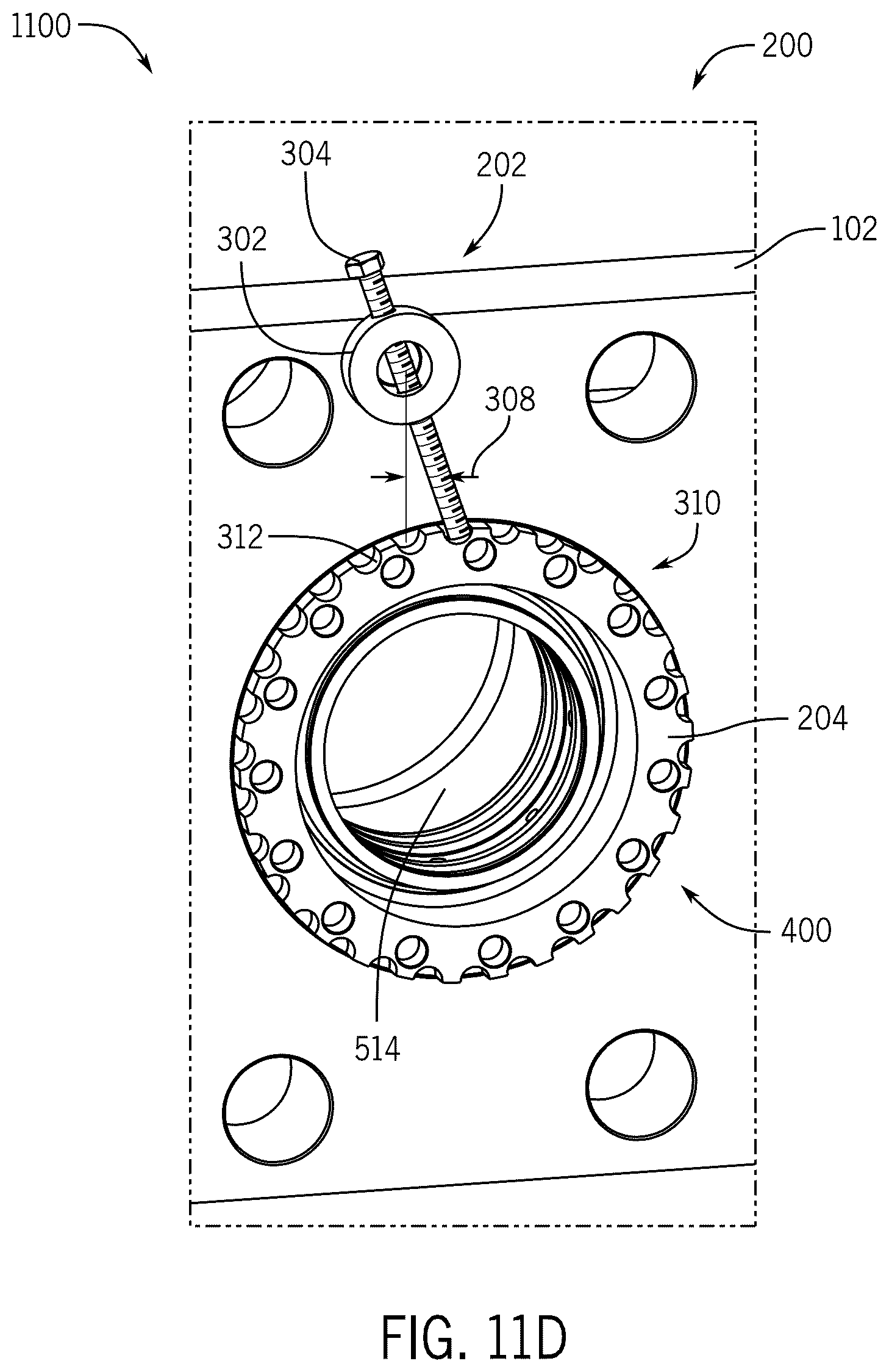 Patent US12480489 Figure 13 – Packing bore wear sleeve retainer system