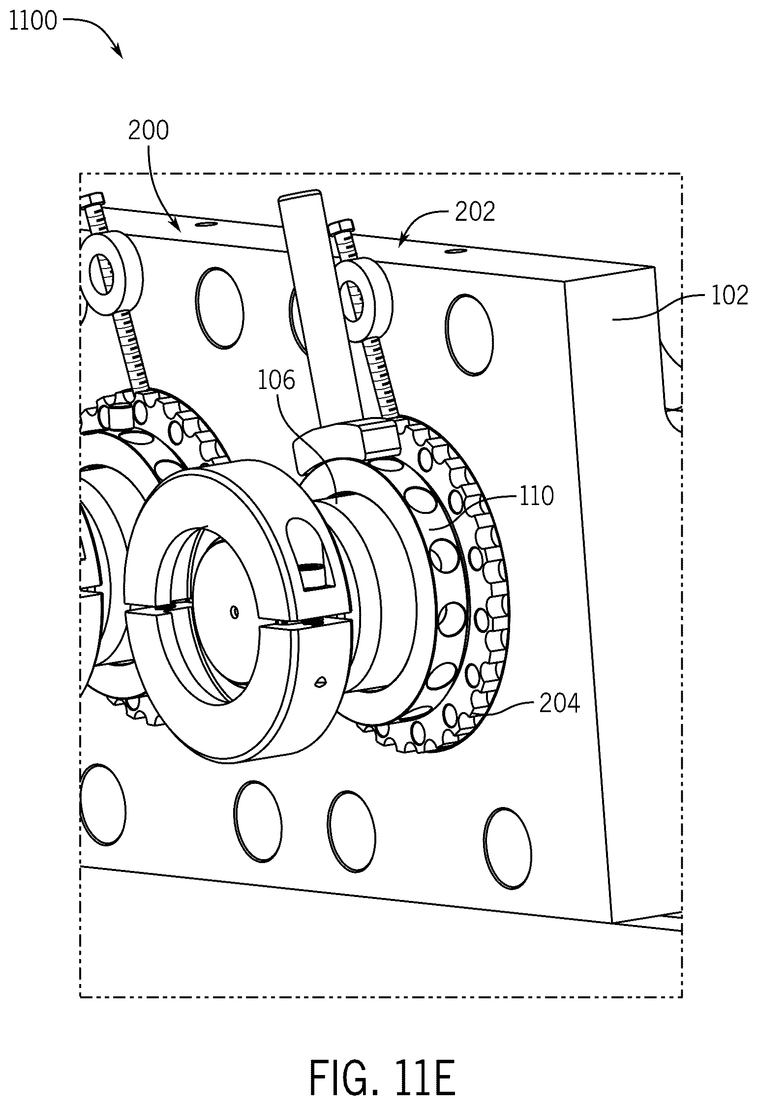 Patent US12480489 Figure 14 – Packing bore wear sleeve retainer system