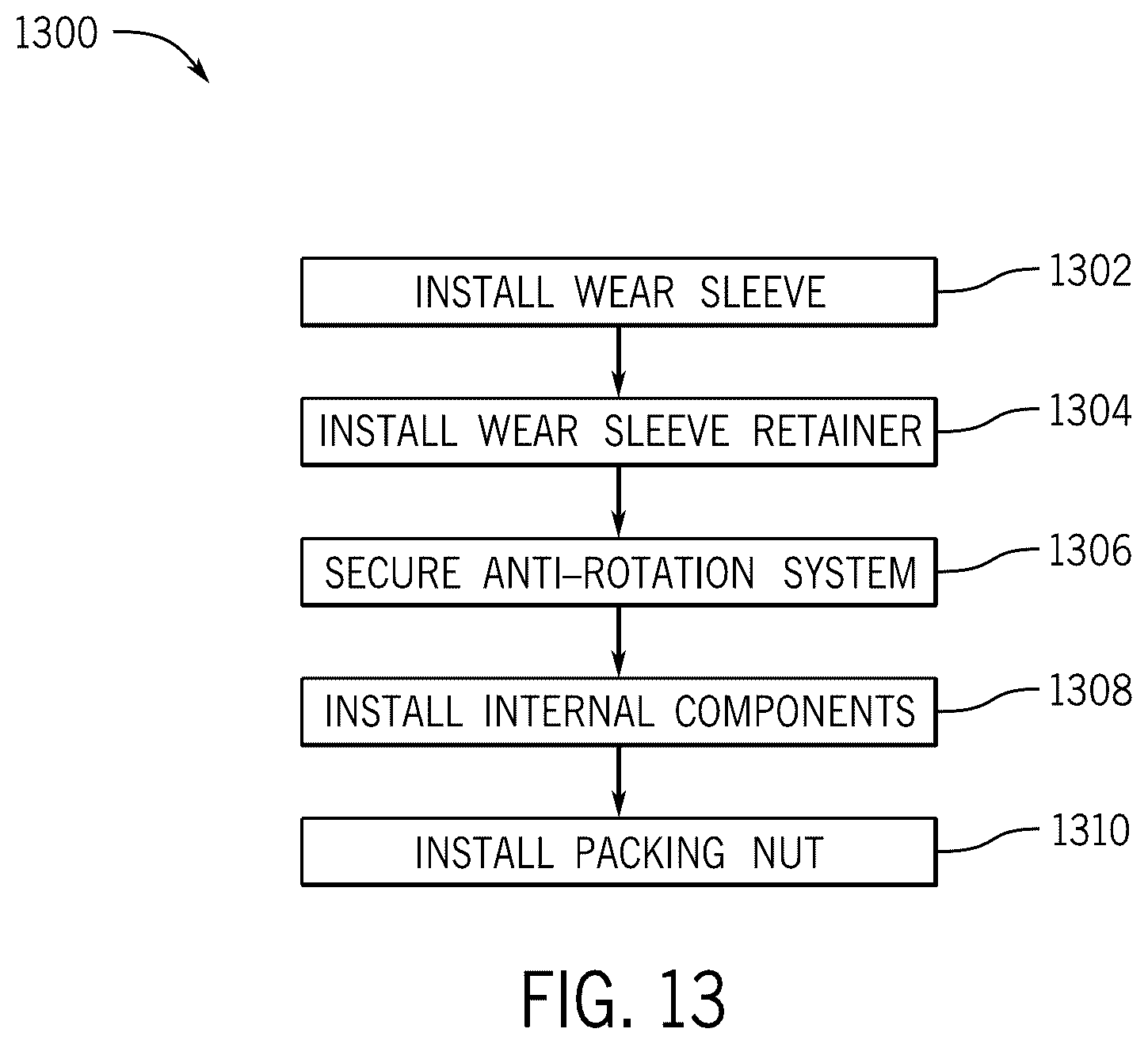 Patent US12480489 Figure 17 – Packing bore wear sleeve retainer system