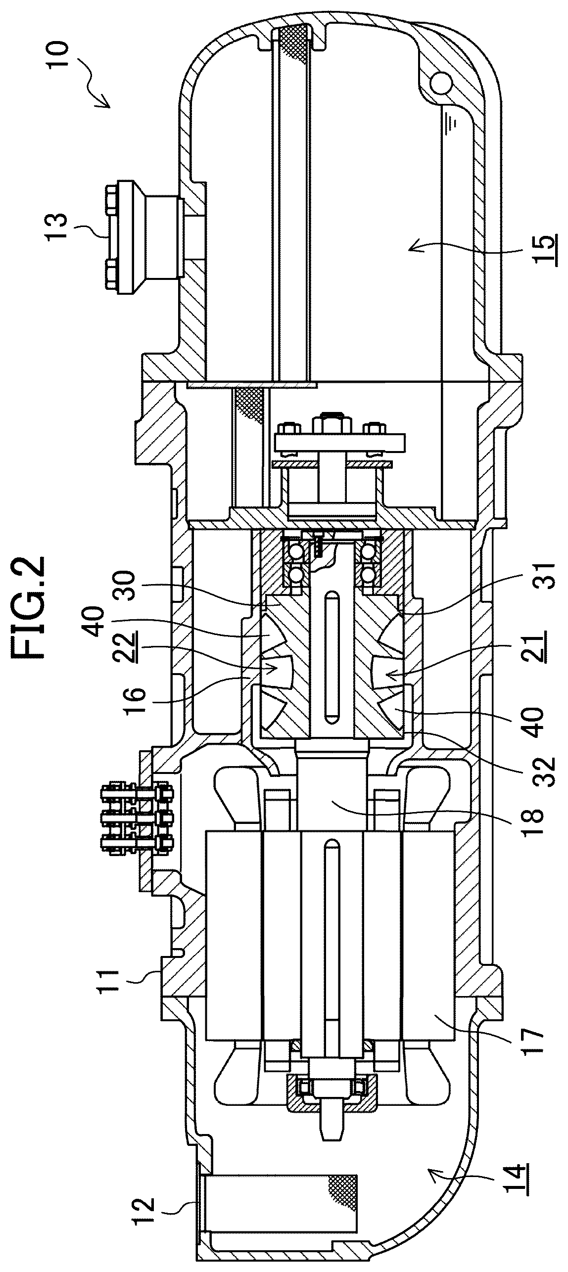 Patent US12480492 Figure 2 – Screw compressor and refrigeration apparatus