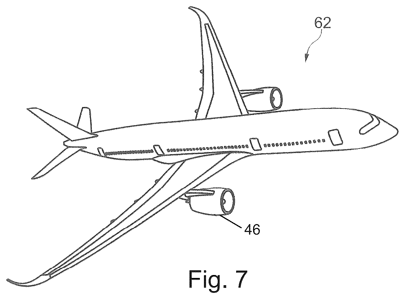 Patent US12480495 Figure 3 – Centrifugal reservoir pump used for processing a hydrogen stream in an aircraft