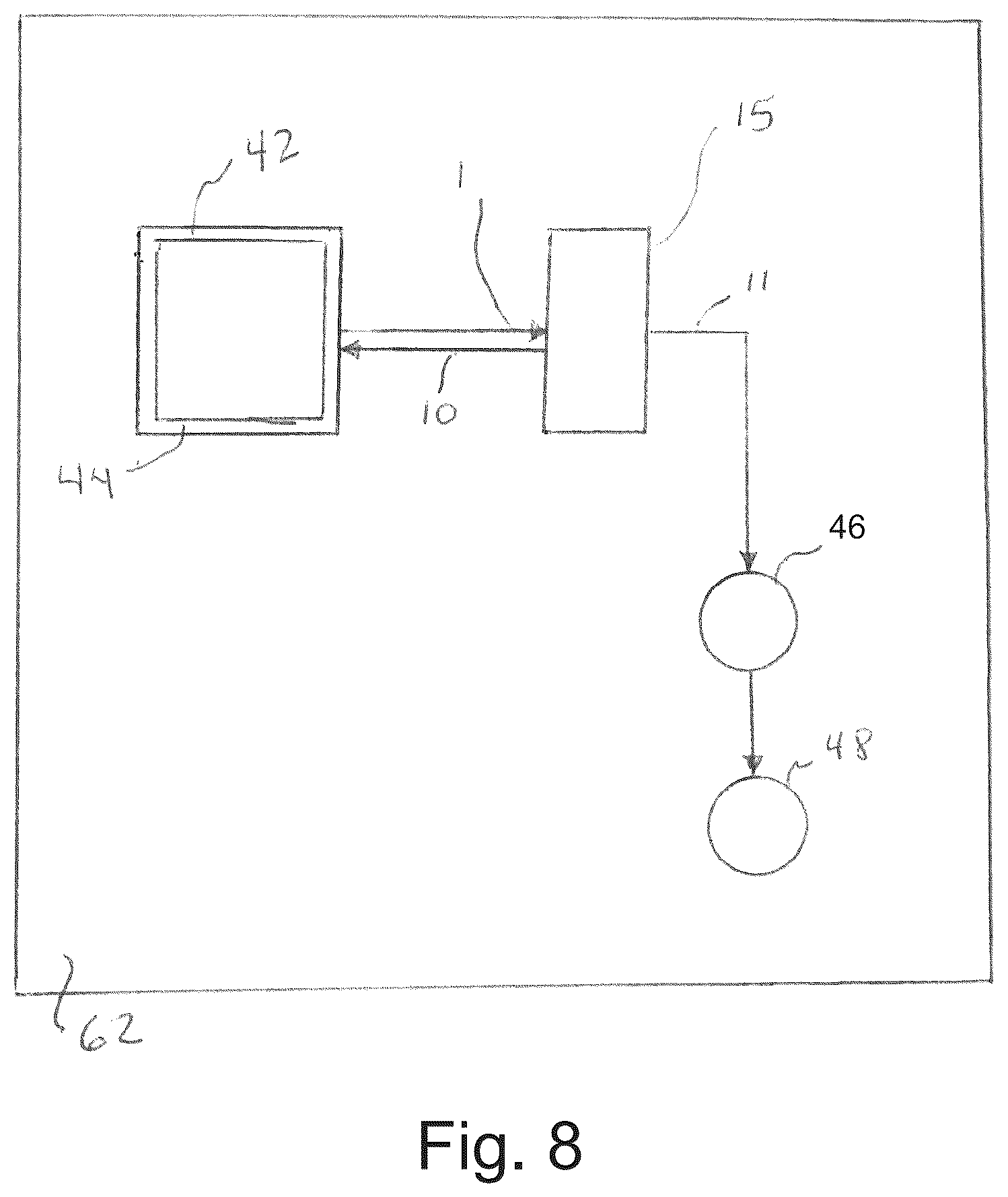 Patent US12480495 Figure 4 – Centrifugal reservoir pump used for processing a hydrogen stream in an aircraft