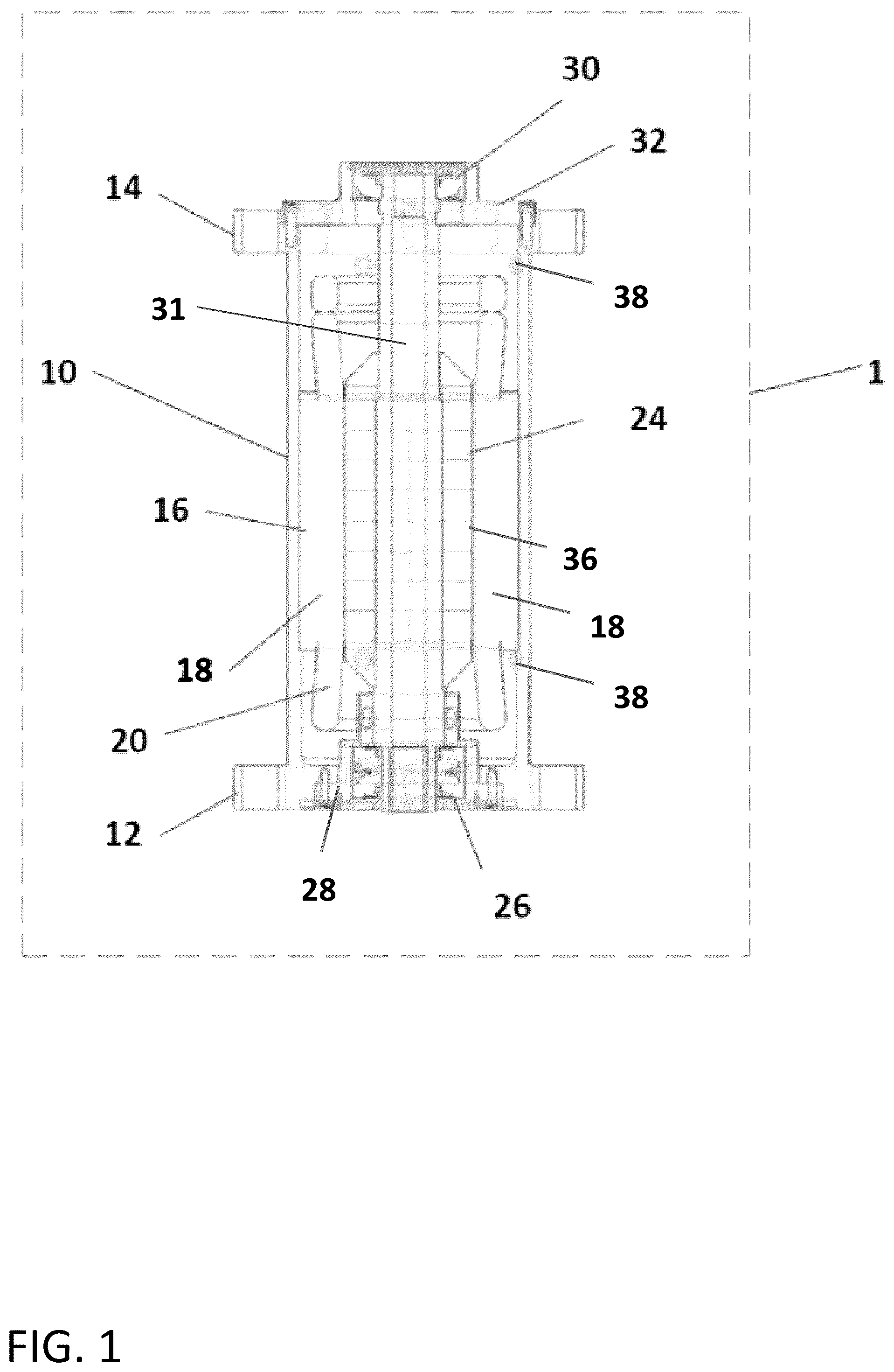 Patent US12480497 Figure 1 – Modular cryogenic permanent magnet electrical motors and generators for submerged motor pumps and turbines and related systems and methods