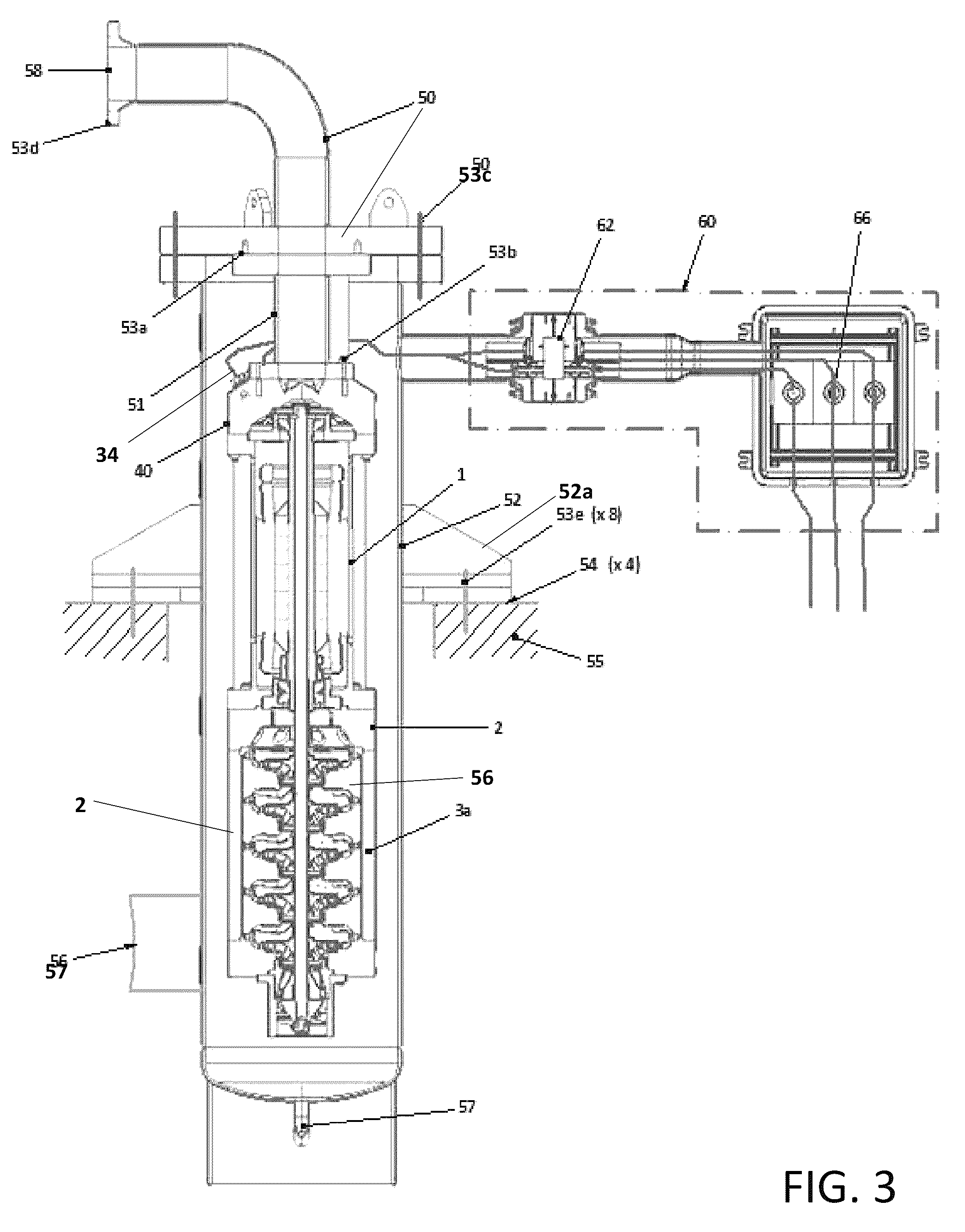 Patent US12480497 Figure 3 – Modular cryogenic permanent magnet electrical motors and generators for submerged motor pumps and turbines and related systems and methods