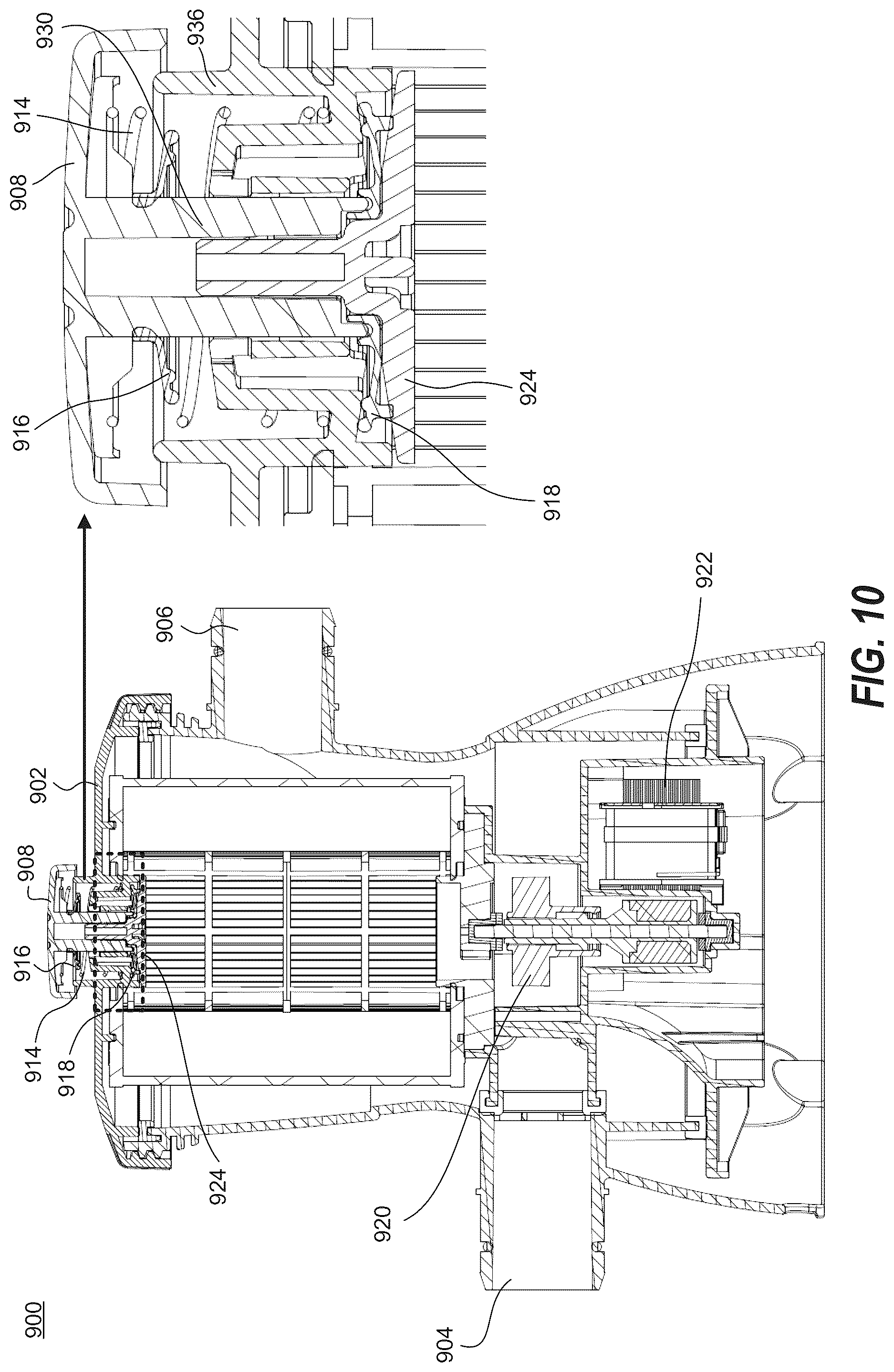 Patent US12480499 Figure 11 – Automatic exhaust mechanism