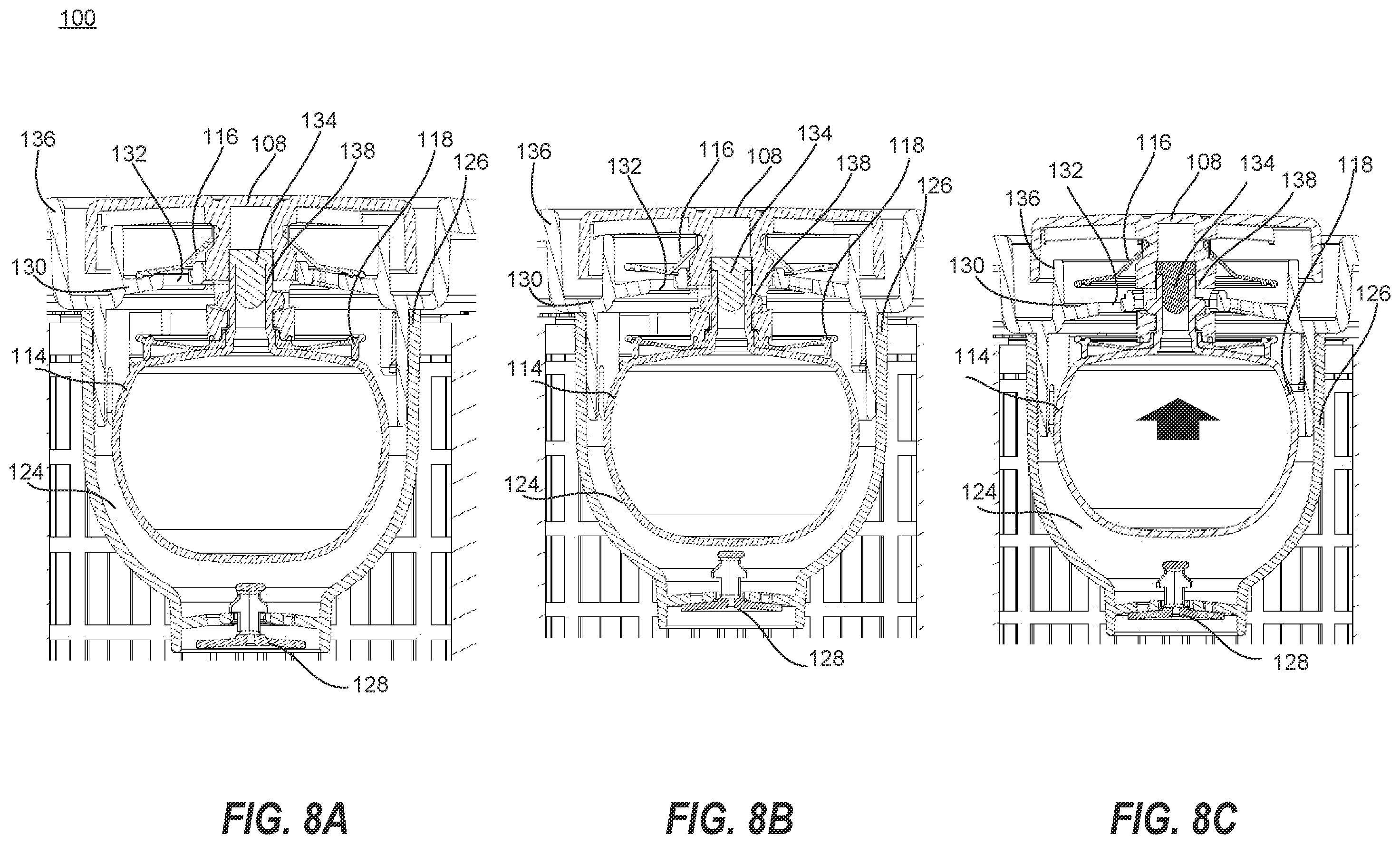 Patent US12480501 Figure 8 – Knob for automatic exhaust mechanism