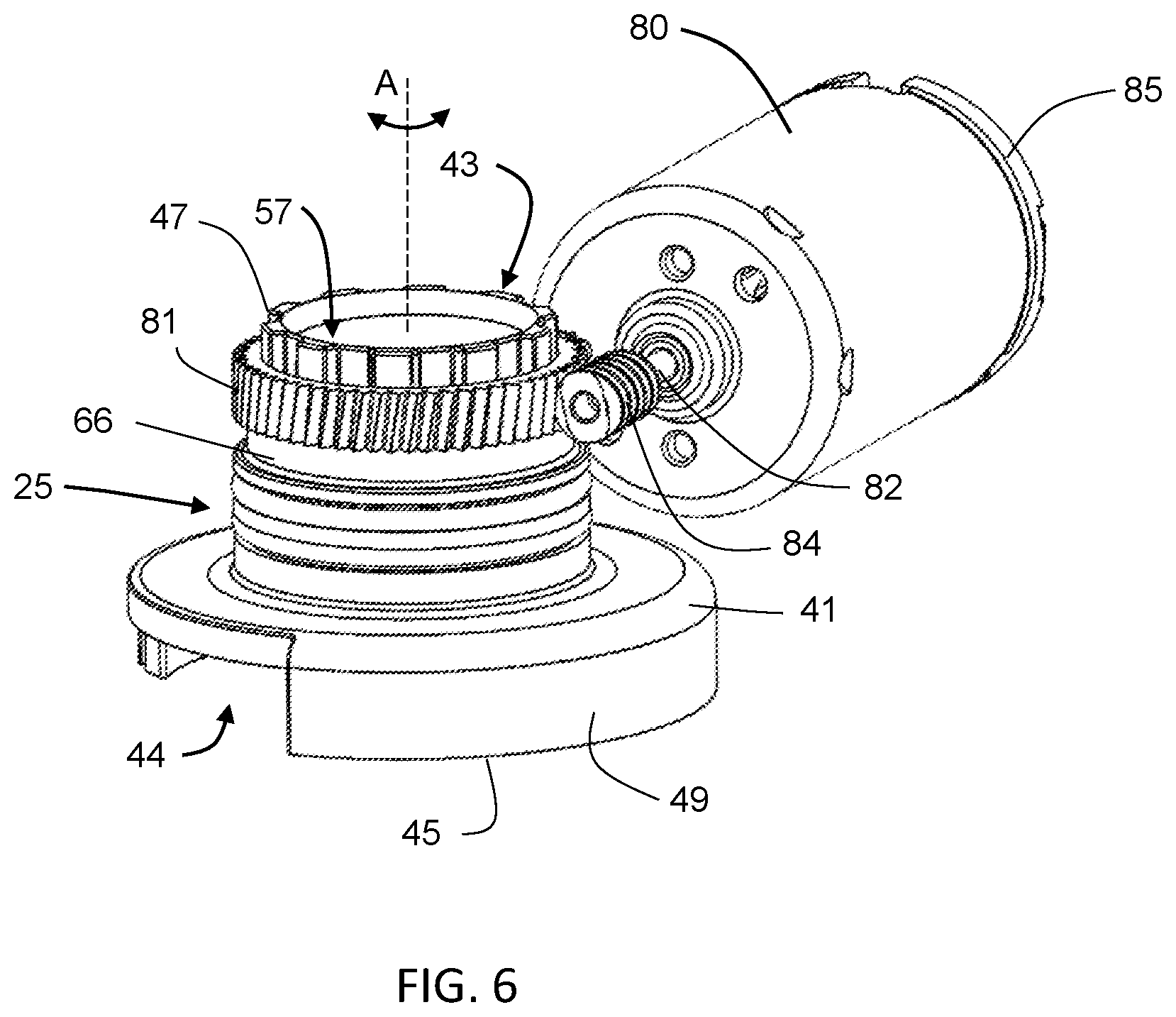 Patent US12480502 Figure 5 – Pump with rotary valve