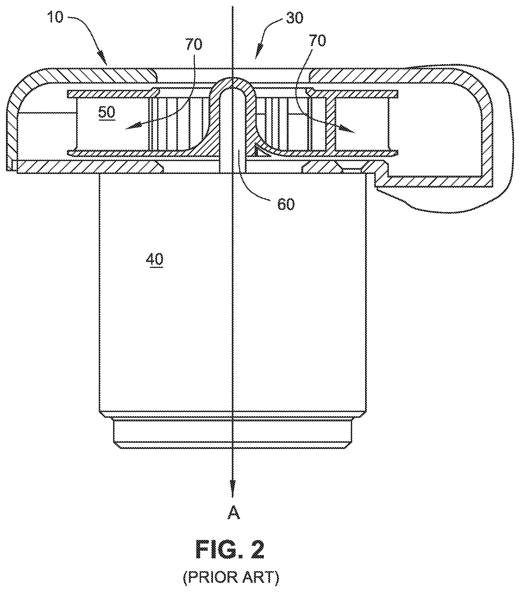 Patent US12480504 Figure 2 – Compact low noise efficient blower for CPAP devices