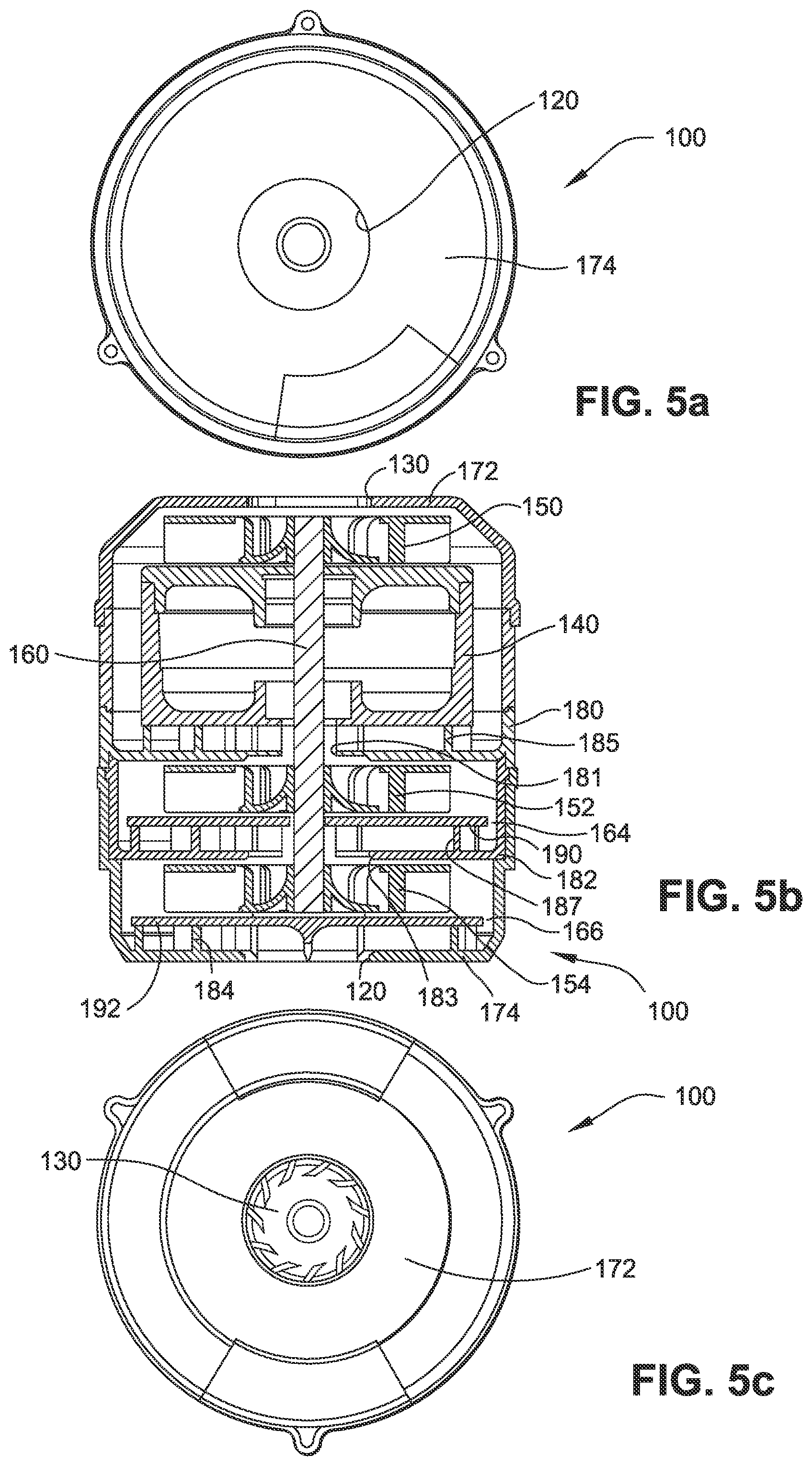 Patent US12480504 Figure 9 – Compact low noise efficient blower for CPAP devices