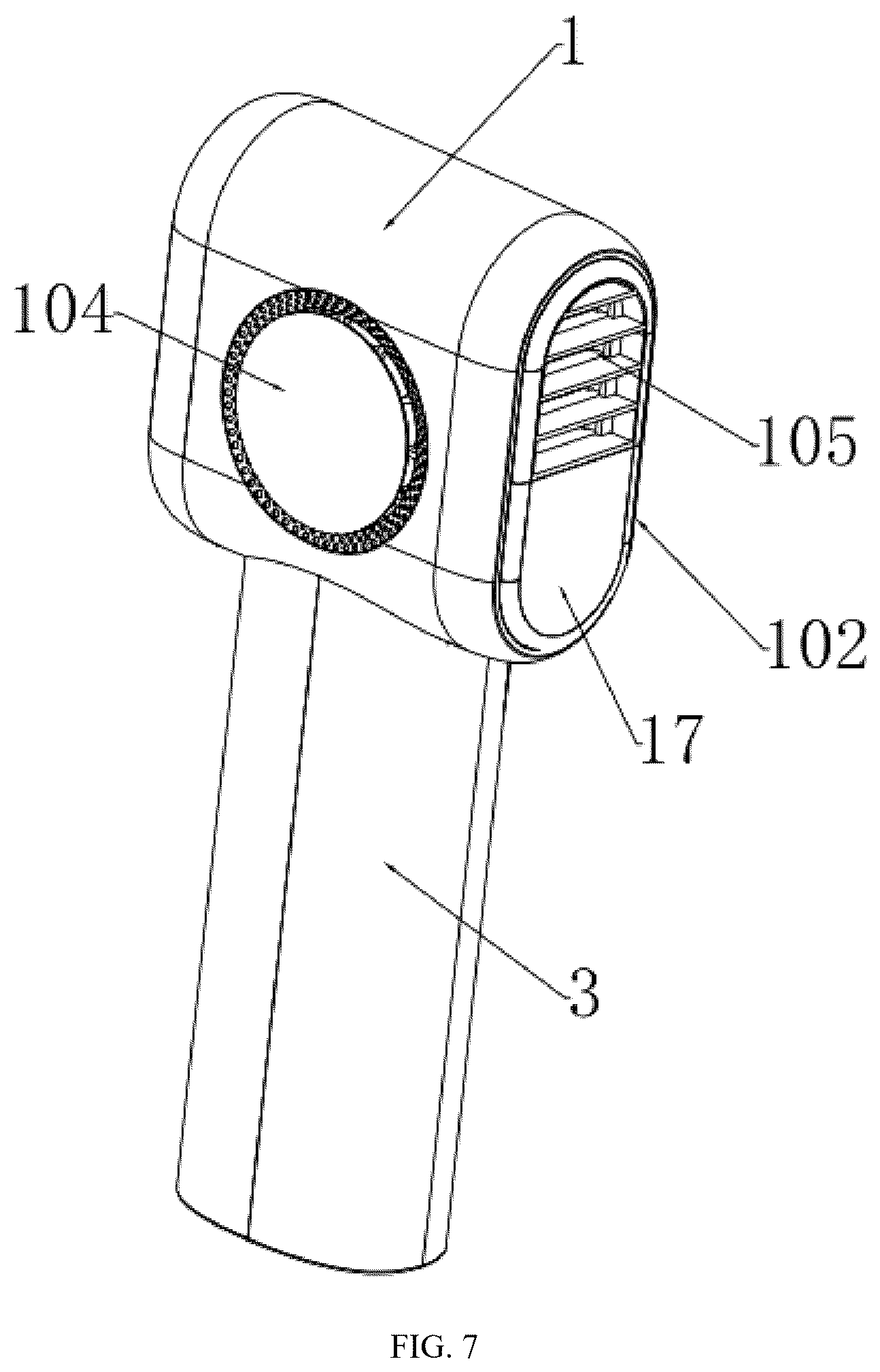 Patent US12480506 Figure 7 – Handheld fan
