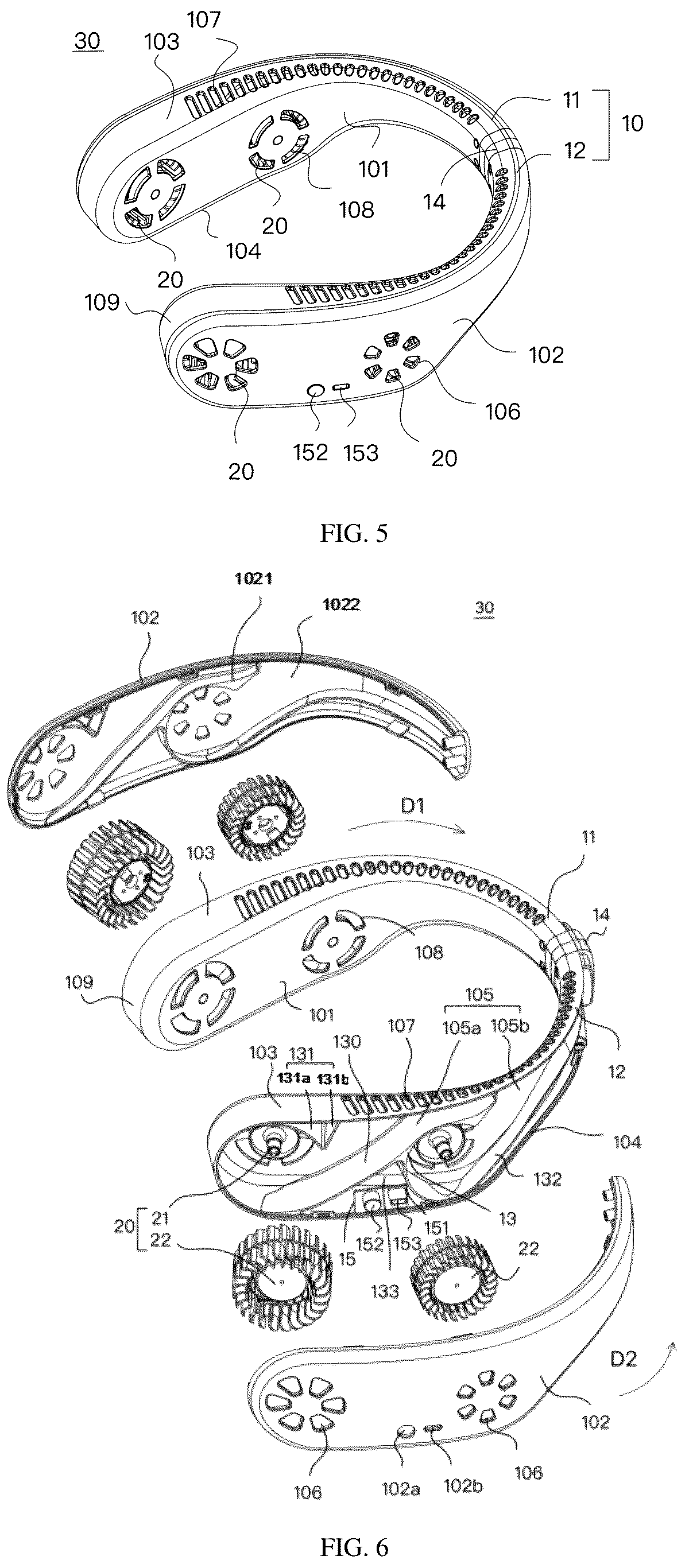 Patent US12480508 Figure 3 – Centrifugal fan, neck fan, and vortex shell assembly