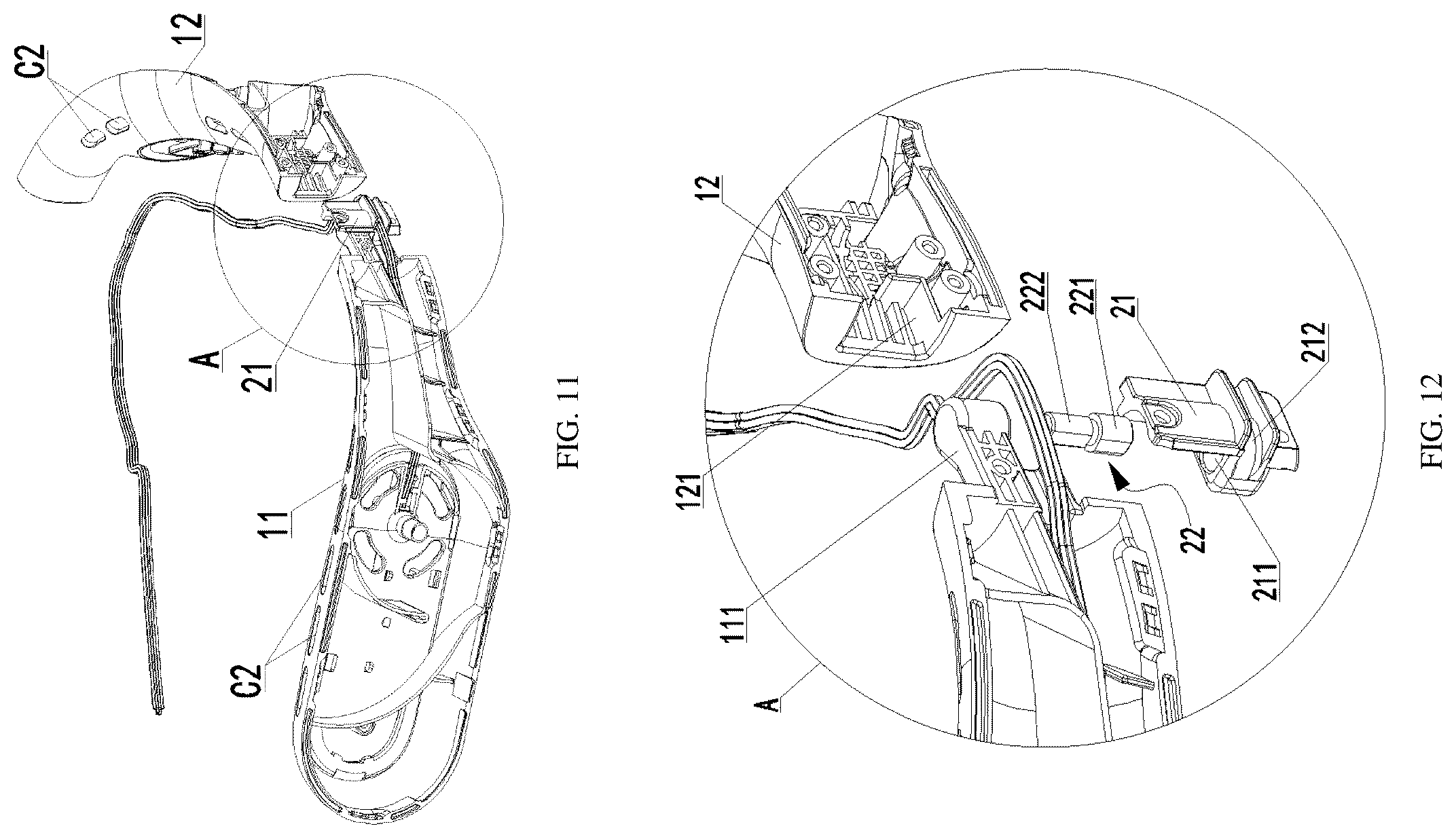 Patent US12480508 Figure 6 – Centrifugal fan, neck fan, and vortex shell assembly