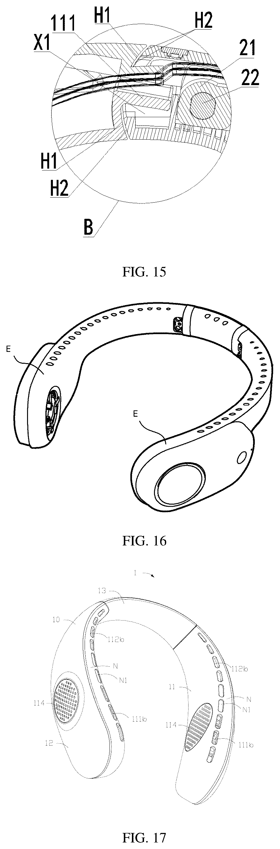 Patent US12480508 Figure 8 – Centrifugal fan, neck fan, and vortex shell assembly