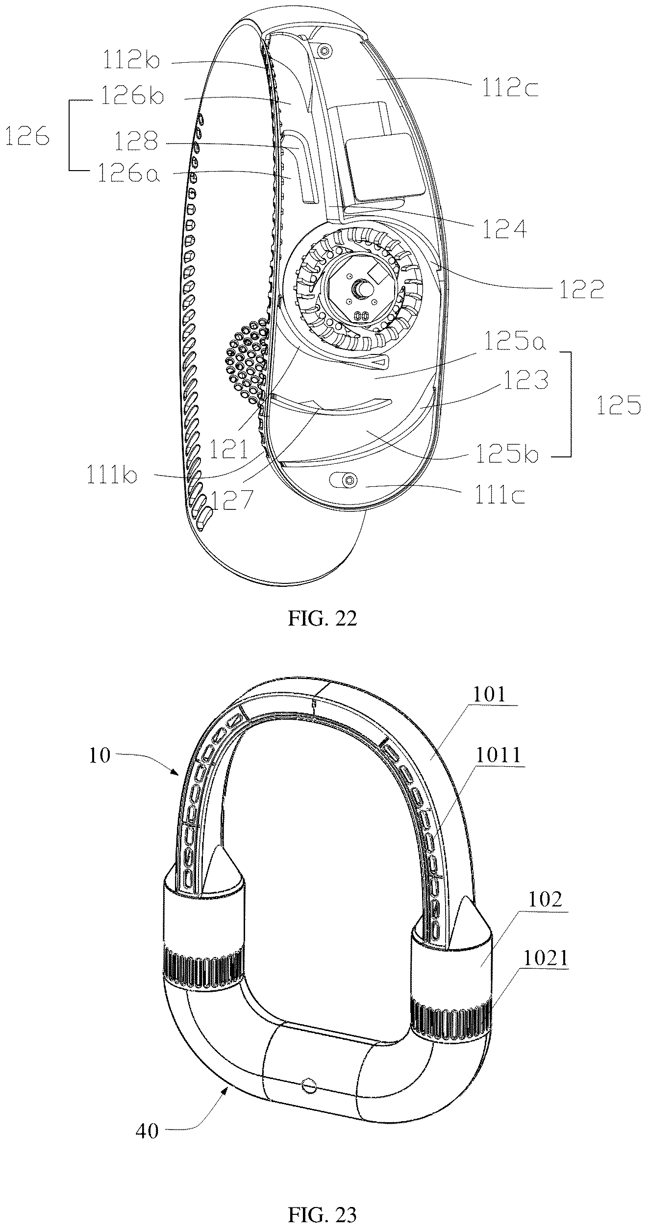 Patent US12480508 Figure 11 – Centrifugal fan, neck fan, and vortex shell assembly