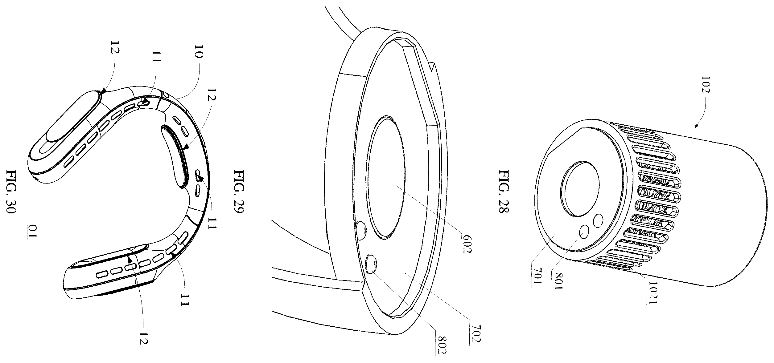 Patent US12480508 Figure 14 – Centrifugal fan, neck fan, and vortex shell assembly