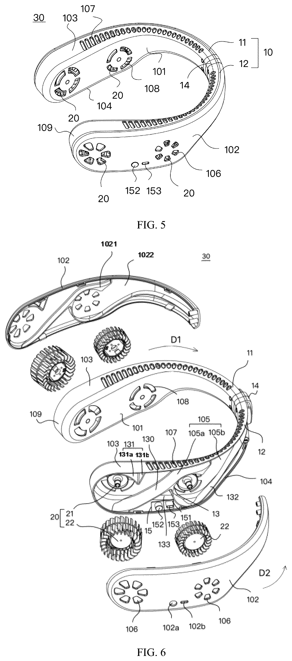Patent US12480509 Figure 3 – Neck fan
