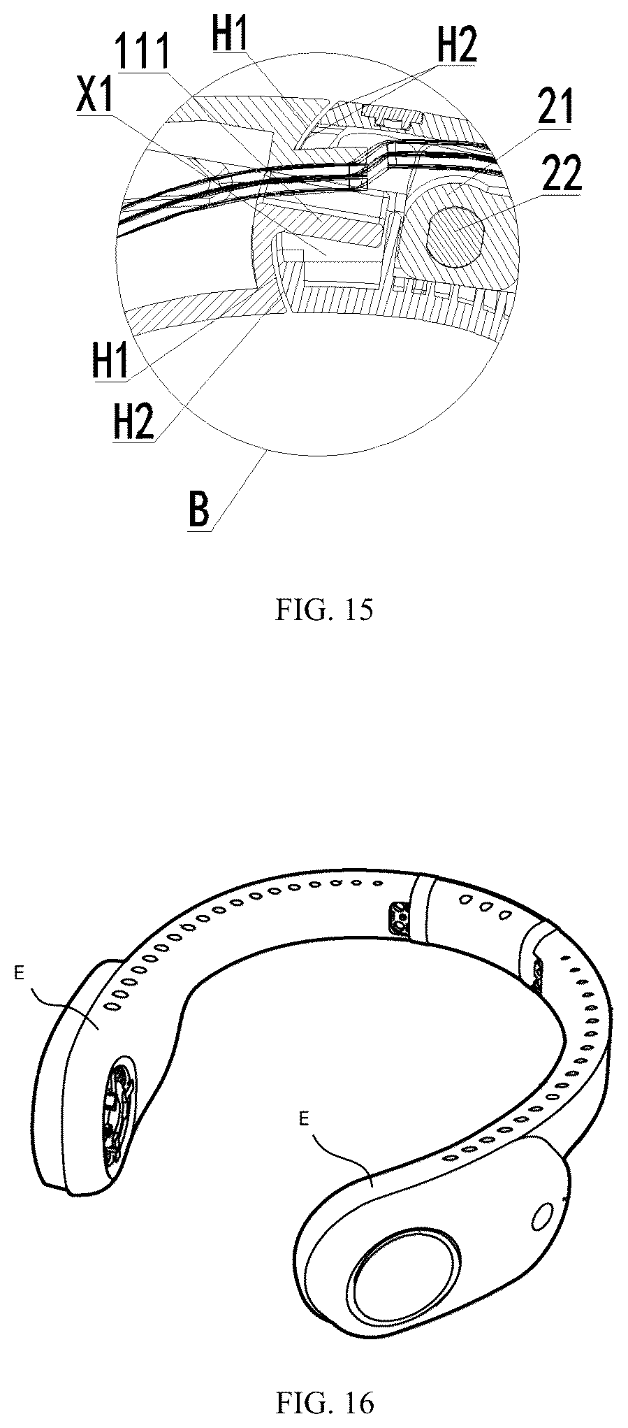 Patent US12480509 Figure 8 – Neck fan