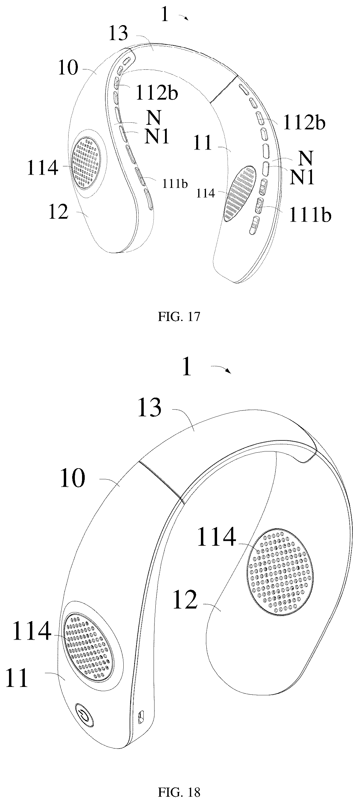 Patent US12480509 Figure 9 – Neck fan