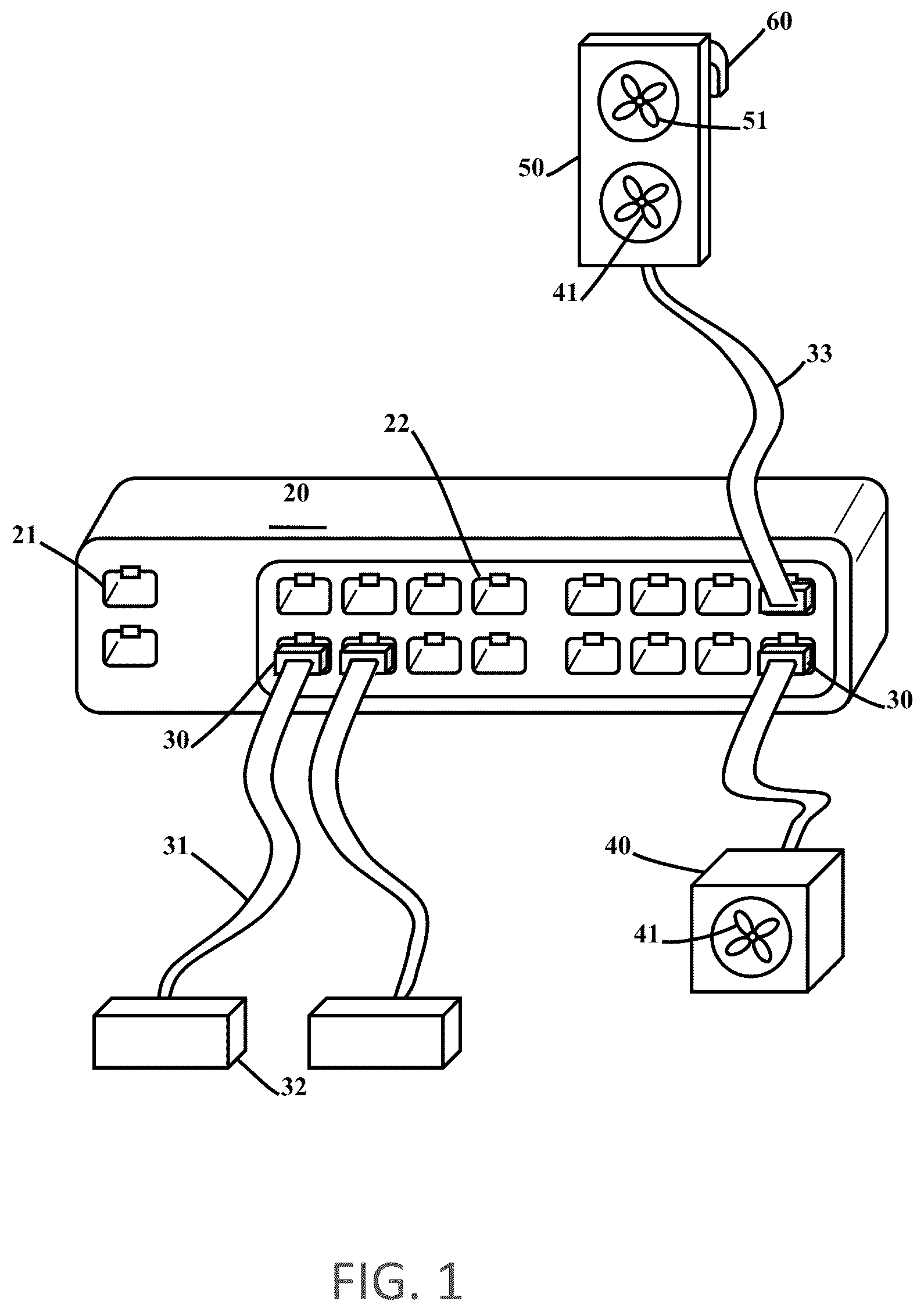 Patent US12480510 Figure 1 – PoE cooling fan