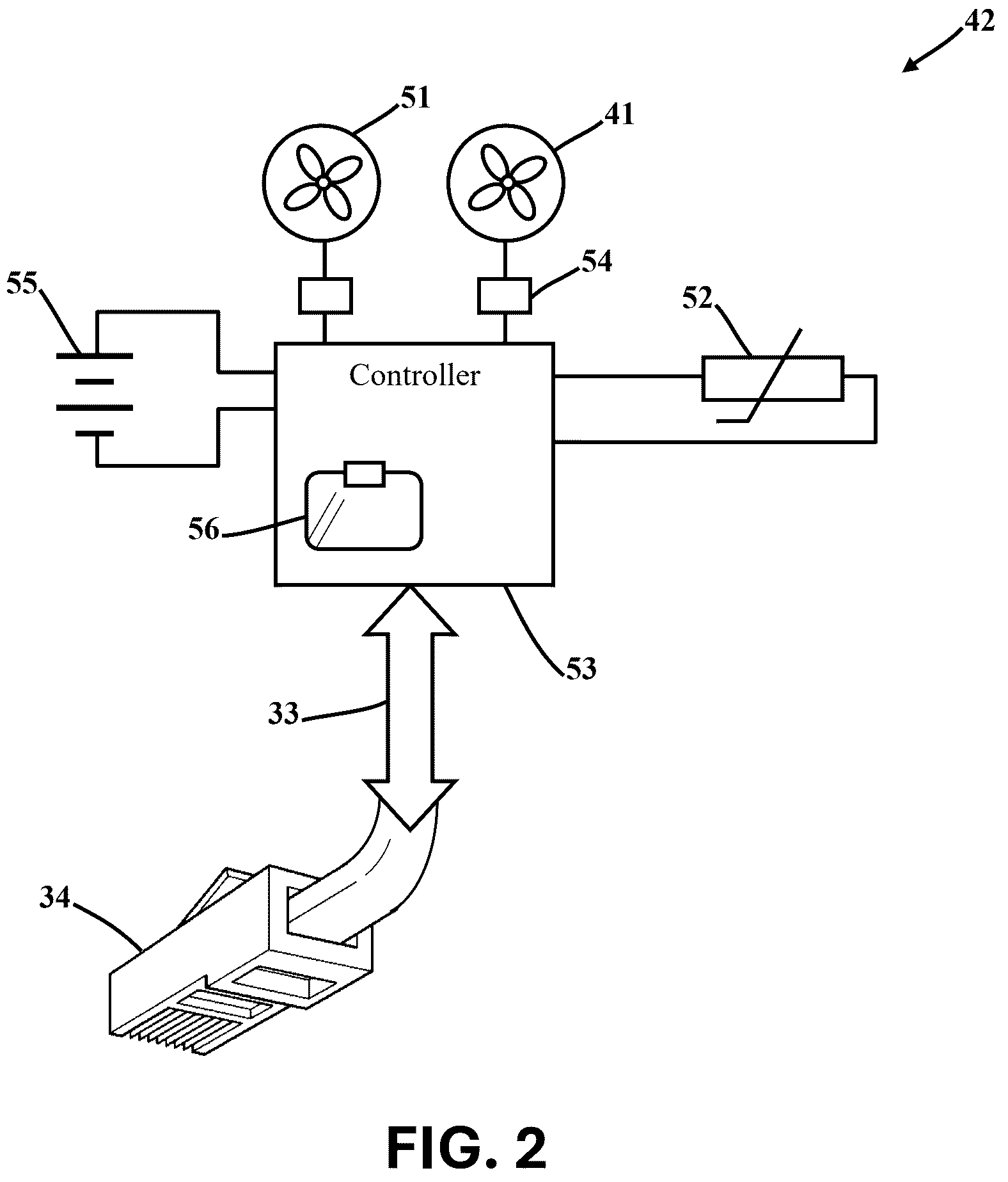 Patent US12480510 Figure 2 – PoE cooling fan