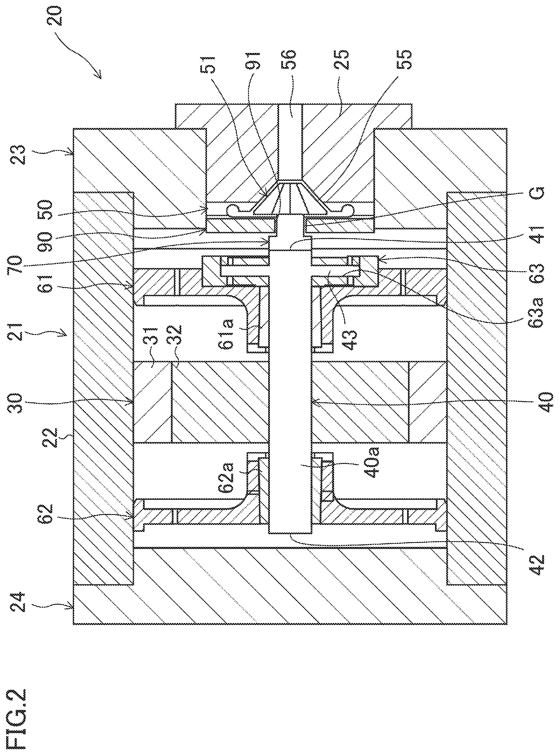 Patent US12480514 Figure 2 – Turbo-type fluid machine and refrigeration apparatus