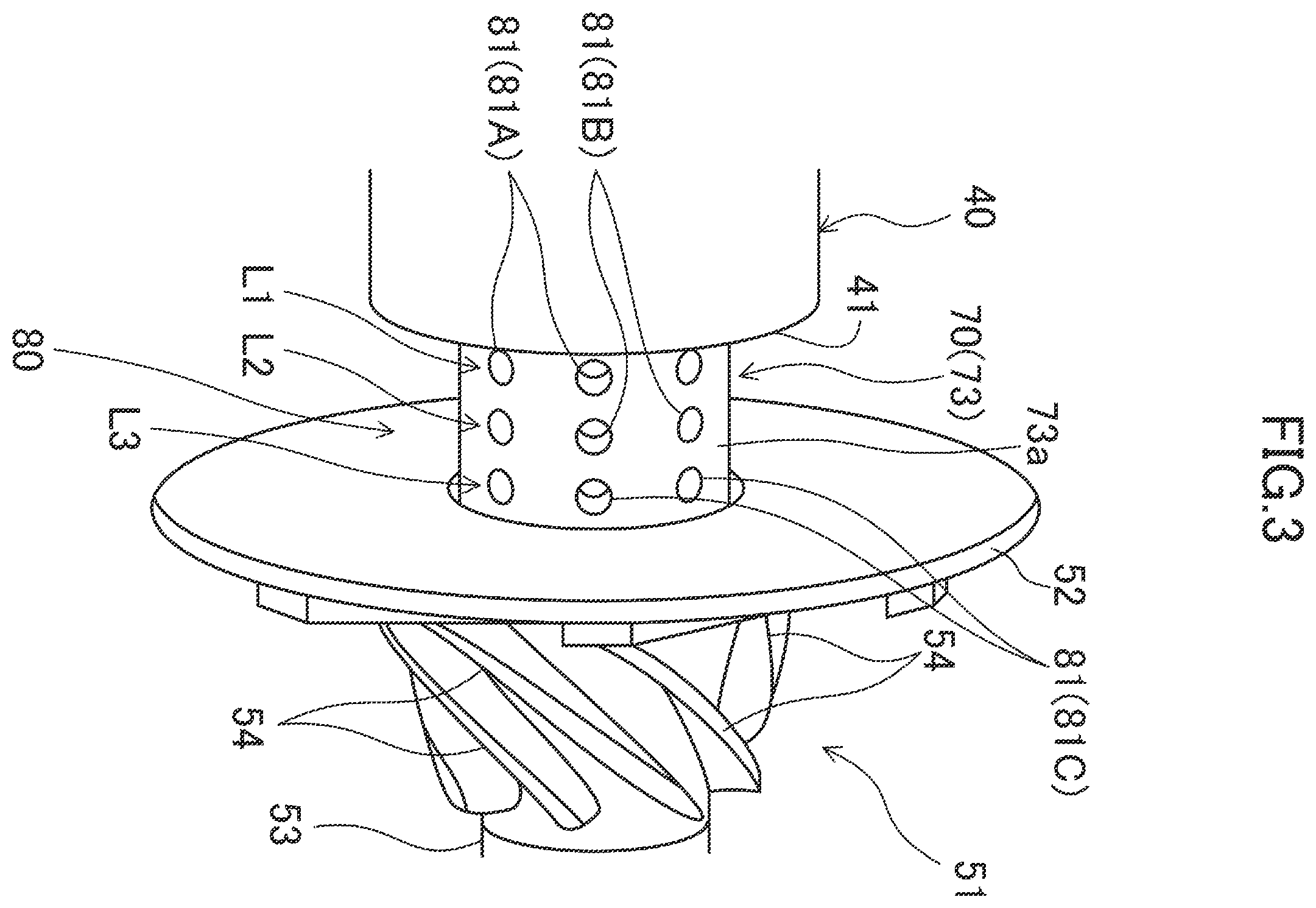Patent US12480514 Figure 3 – Turbo-type fluid machine and refrigeration apparatus