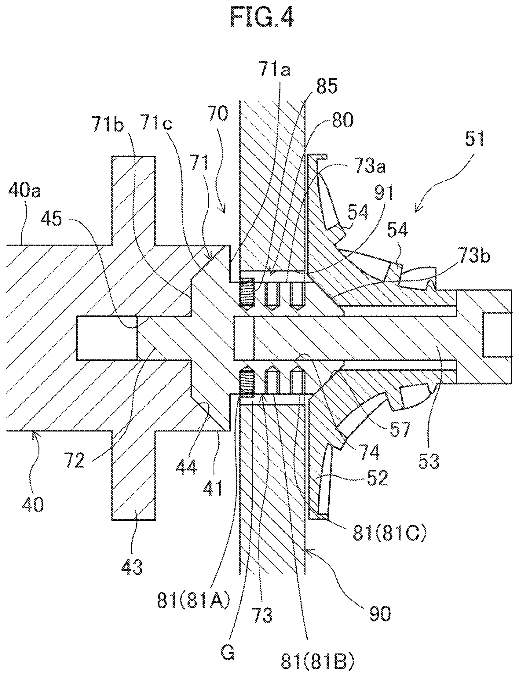 Patent US12480514 Figure 4 – Turbo-type fluid machine and refrigeration apparatus