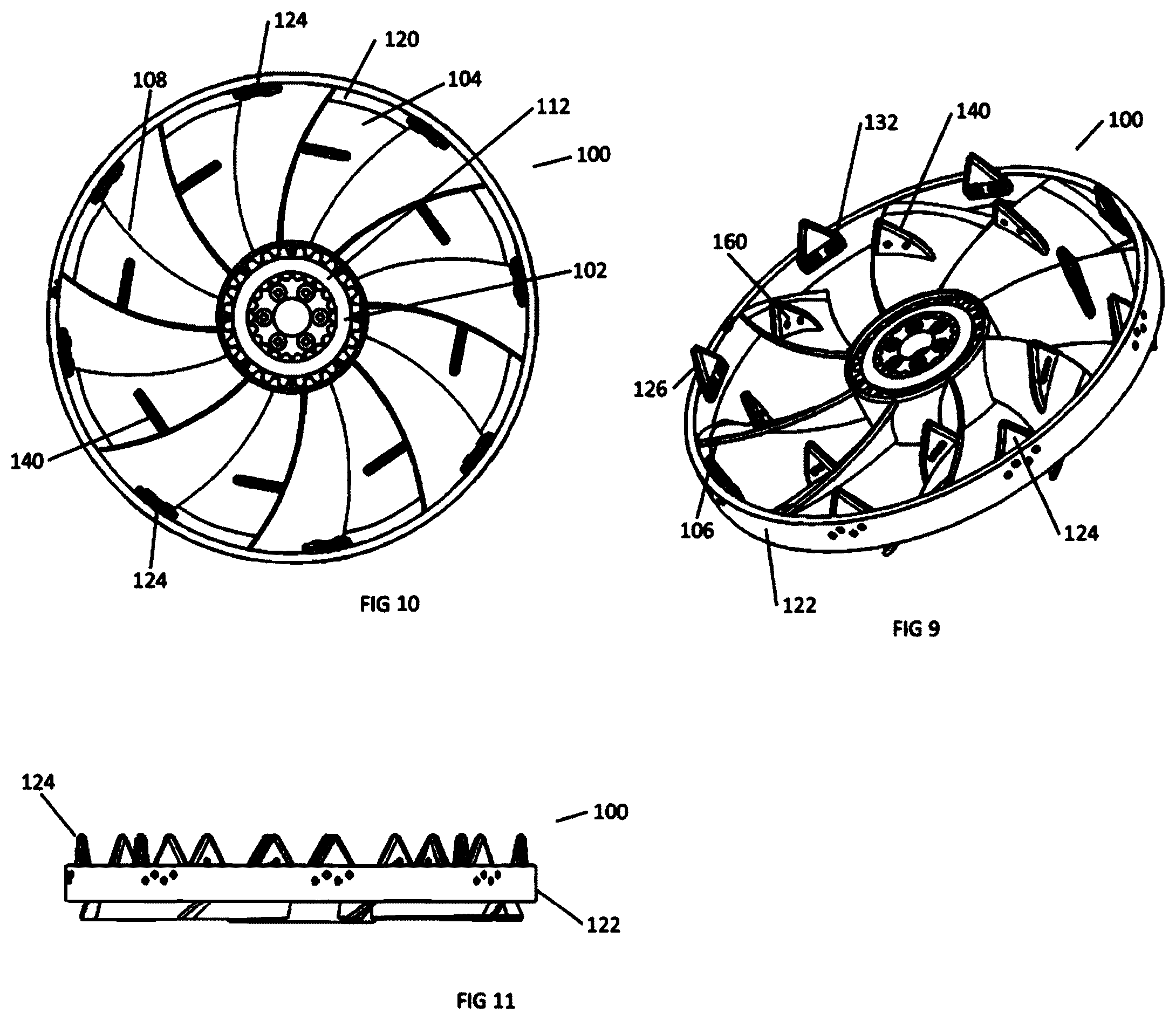 Patent US12480518 Figure 3 – Propeller blade spacer for aquaculture net cleaning