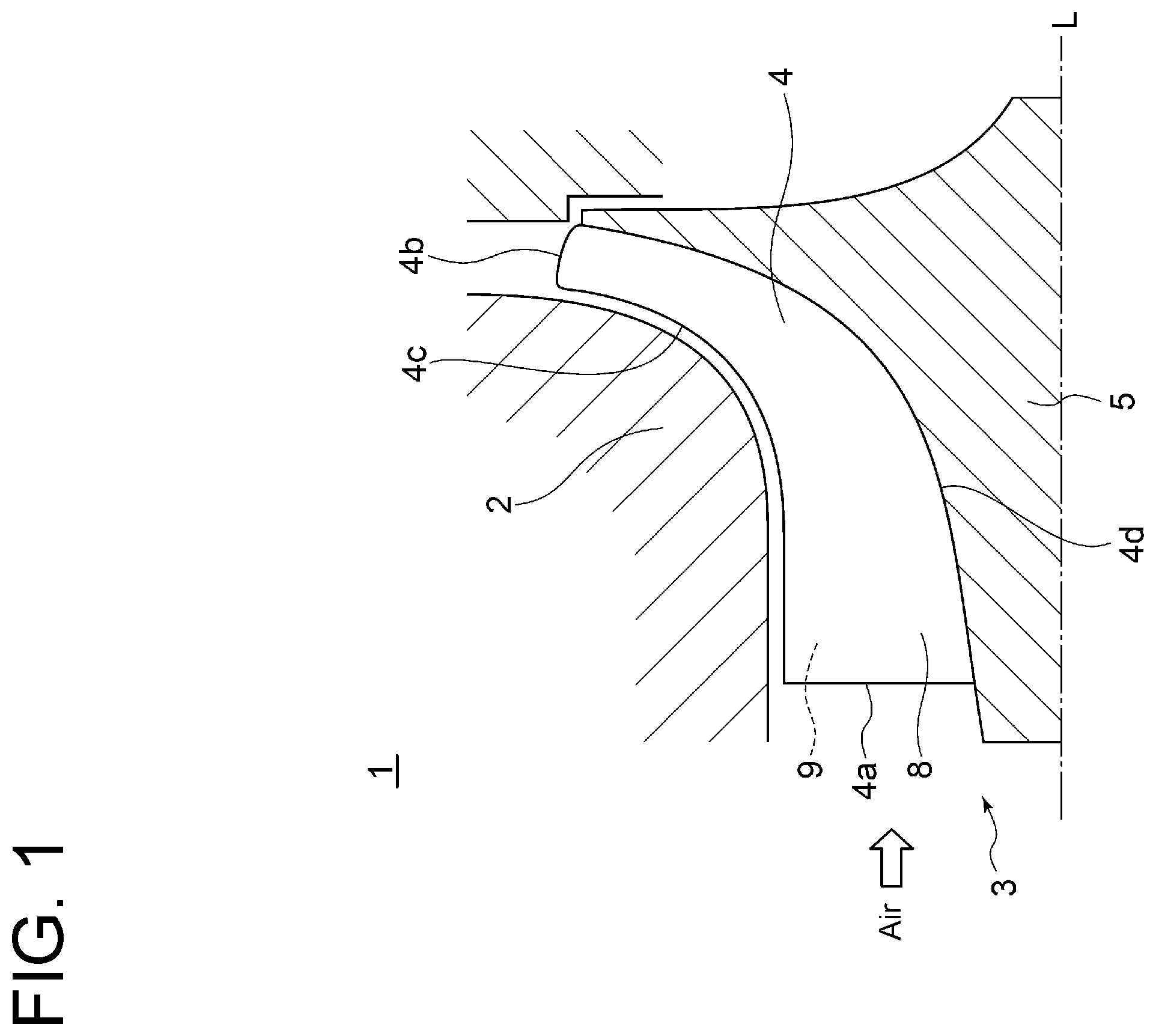 Patent US12480524 Figure 1 – Impeller of centrifugal compressor, centrifugal compressor including the impeller, and method for producing the impeller
