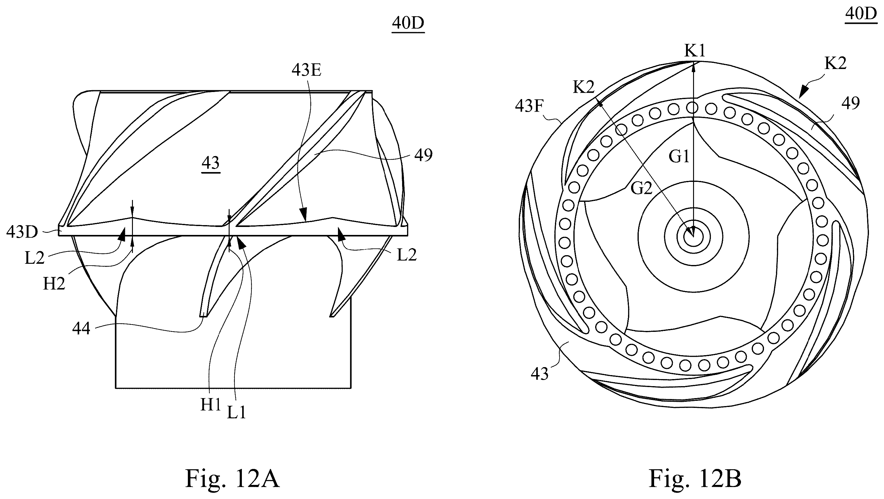 Patent US12480525 Figure 12 – Impeller and diagonal fan including the same