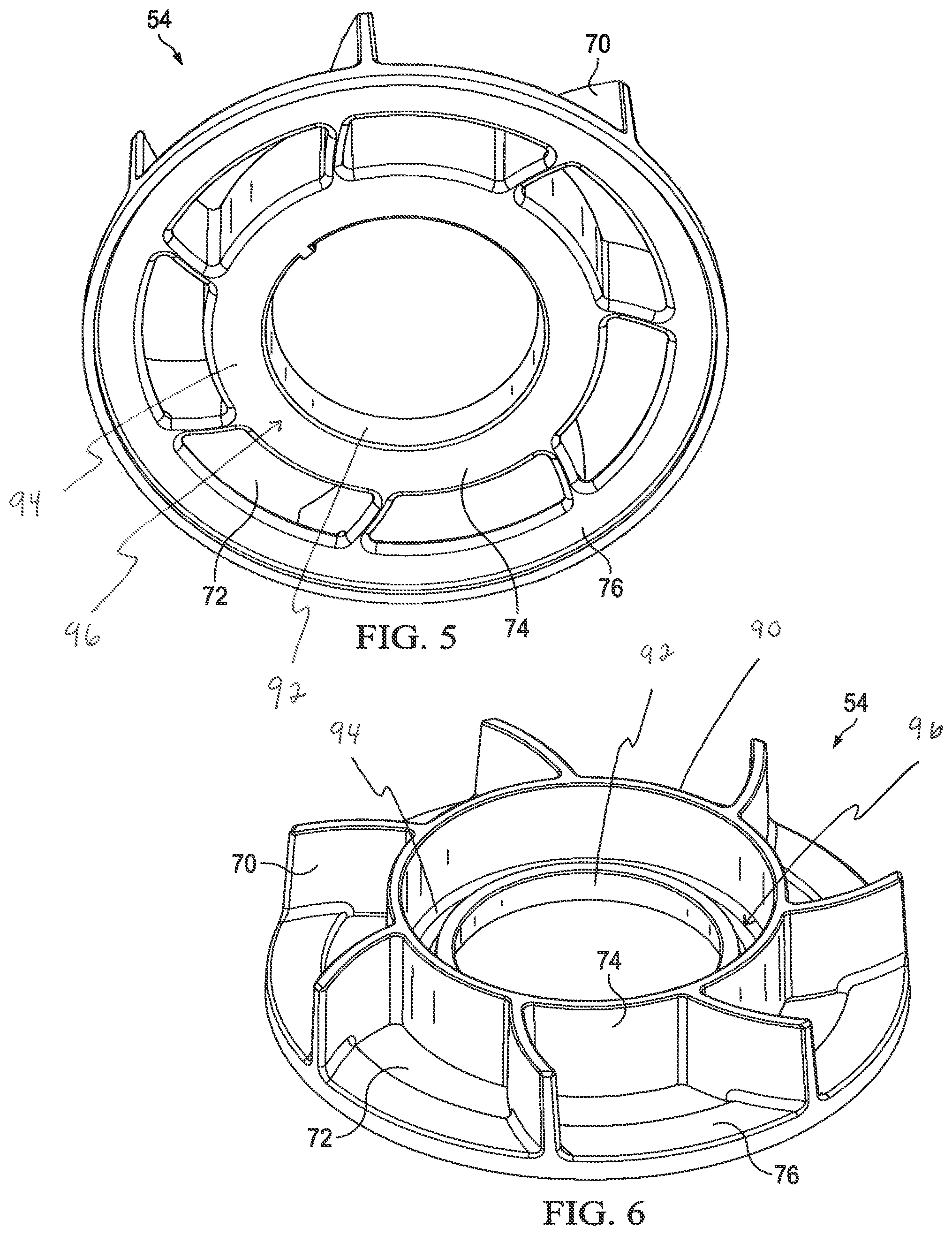 Patent US12480526 Figure 4 – Pump with impeller for circulating cooling fluid and related impeller