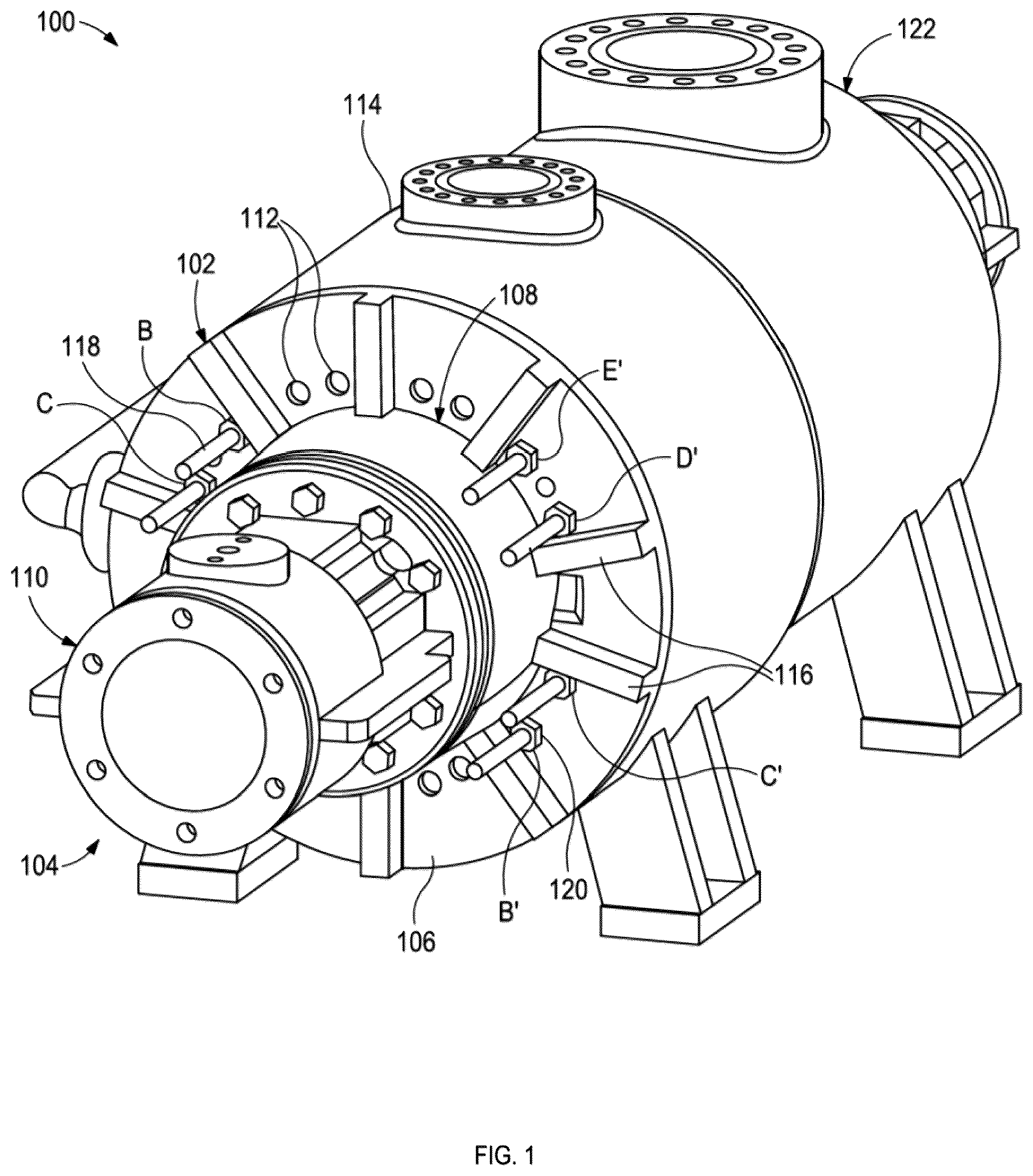 Patent US12480528 Figure 1 – Method and system for heavy-duty pump cartridge removal