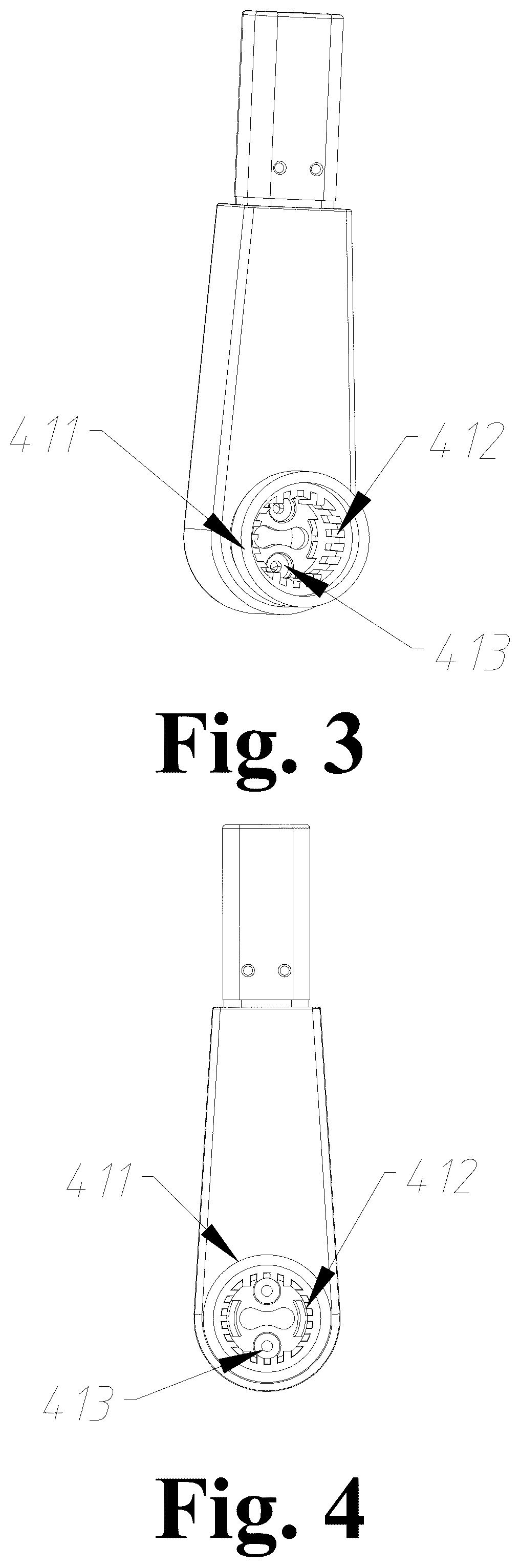 Patent US12480529 Figure 2 – Rotary locking structure and foldable fan