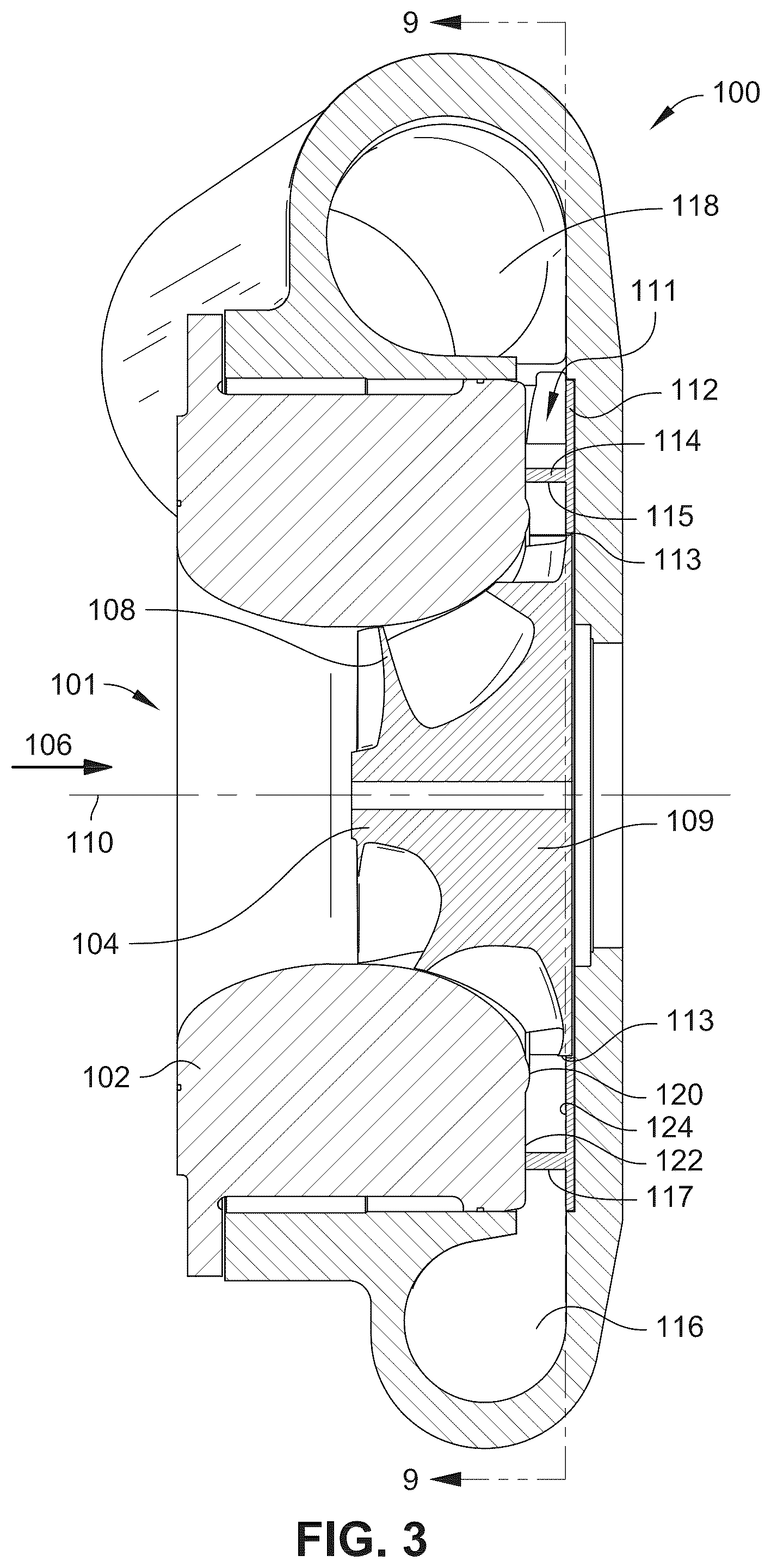 Patent US12480530 Figure 3 – Centrifugal acceleration stabilizer