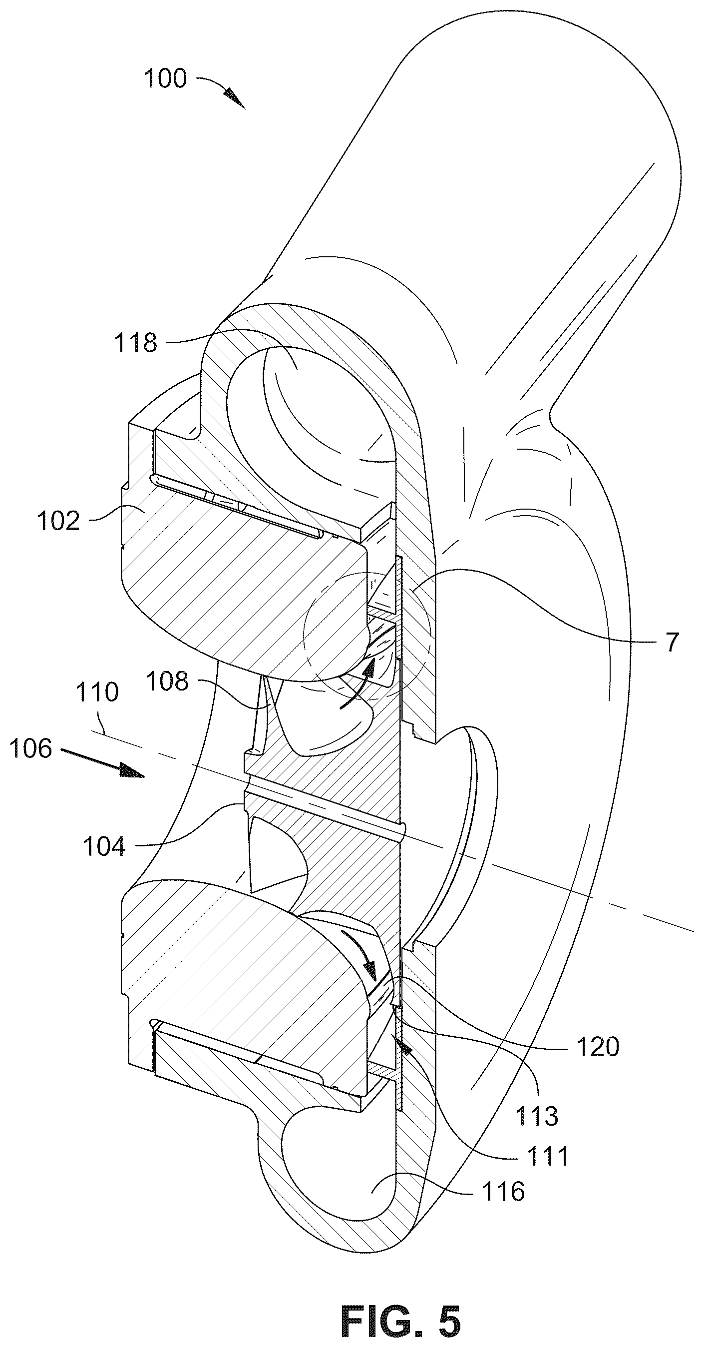 Patent US12480530 Figure 5 – Centrifugal acceleration stabilizer