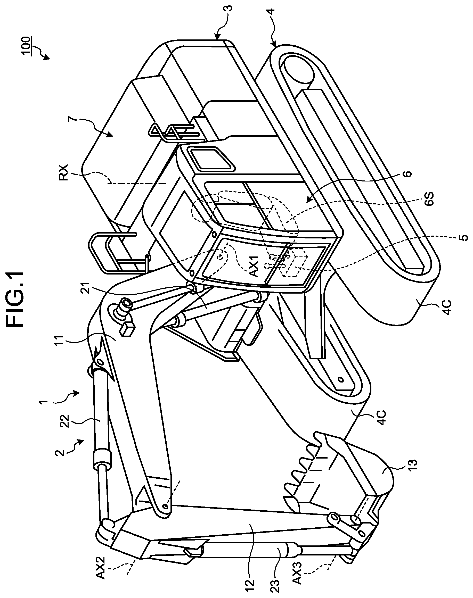 Patent US12480533 Figure 1 – Work machine control system, work machine, work machine control method, and work machine control device
