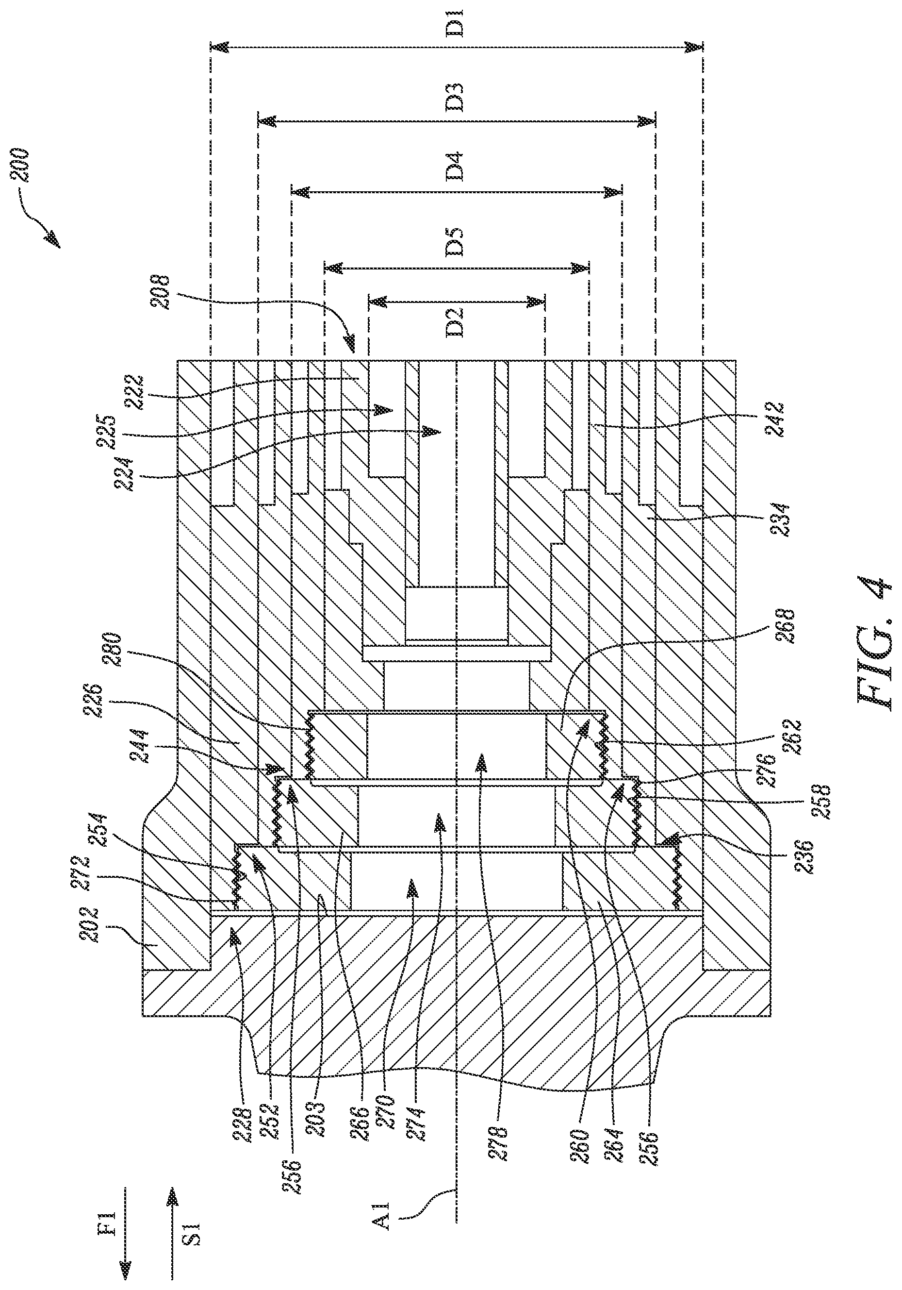 Patent US12480537 Figure 4 – Actuator for machine