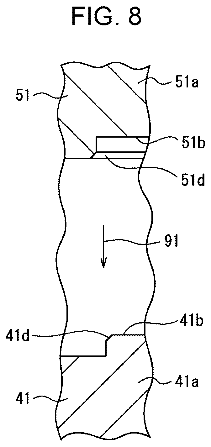 Patent US12480540 Figure 8 – Assembly member production method including step for fitting protruding part and recessed part
