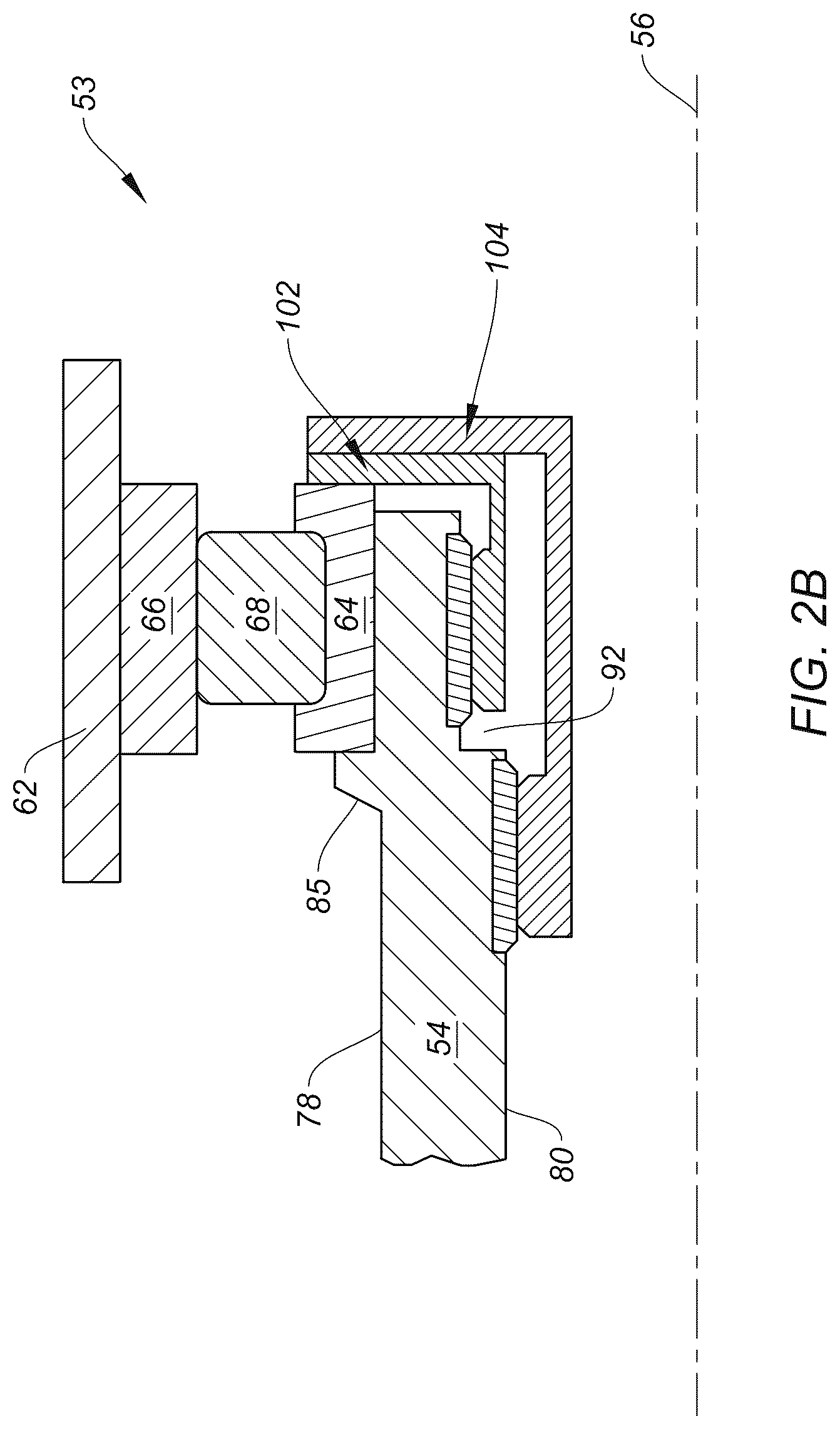 Patent US12480546 Figure 4 – Shaft bearing retainer assembly