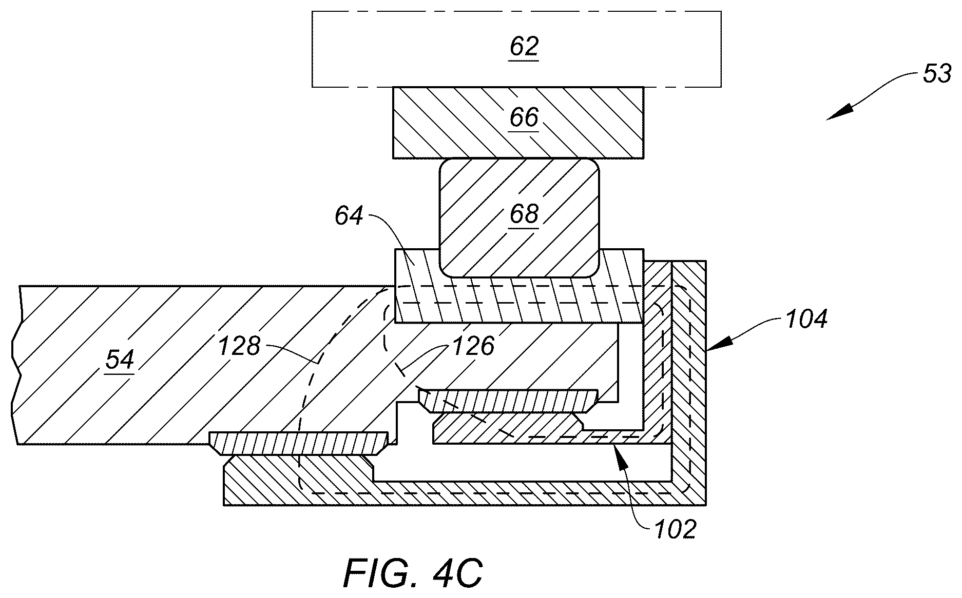 Patent US12480546 Figure 7 – Shaft bearing retainer assembly