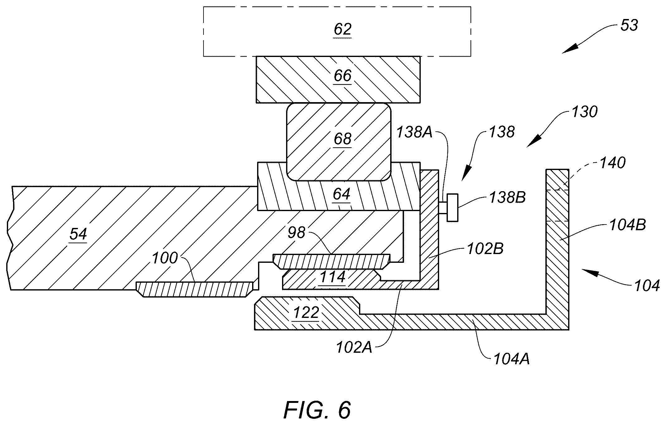 Patent US12480546 Figure 9 – Shaft bearing retainer assembly